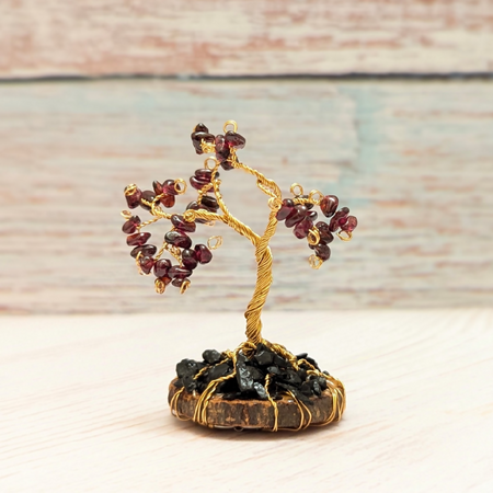 Gemstone tree | garnet | tourmaline | emotional strength