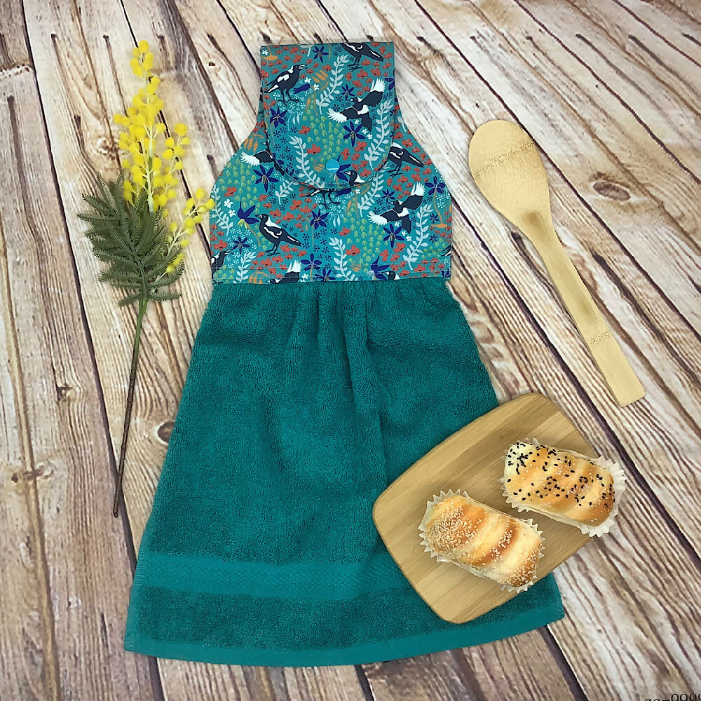 Australian Magpies hanging hand towel - 4 Designs