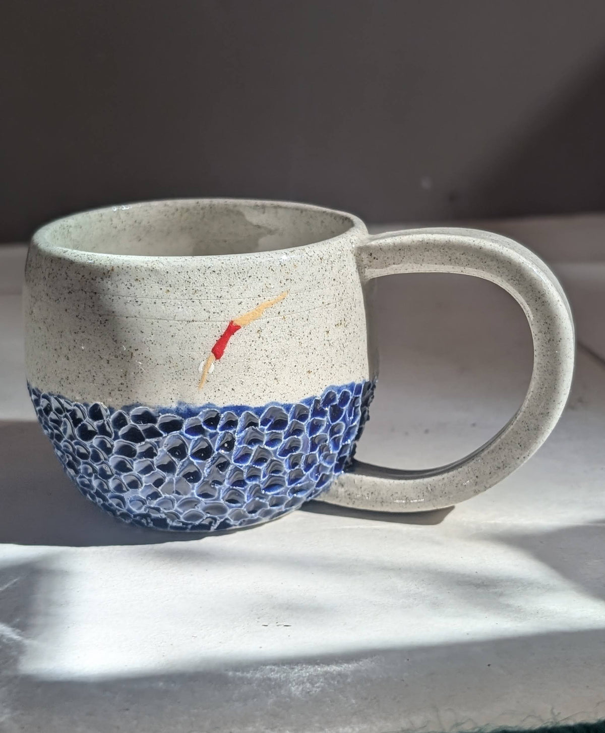 Ceramic Diver Lady Small Mug / Cup