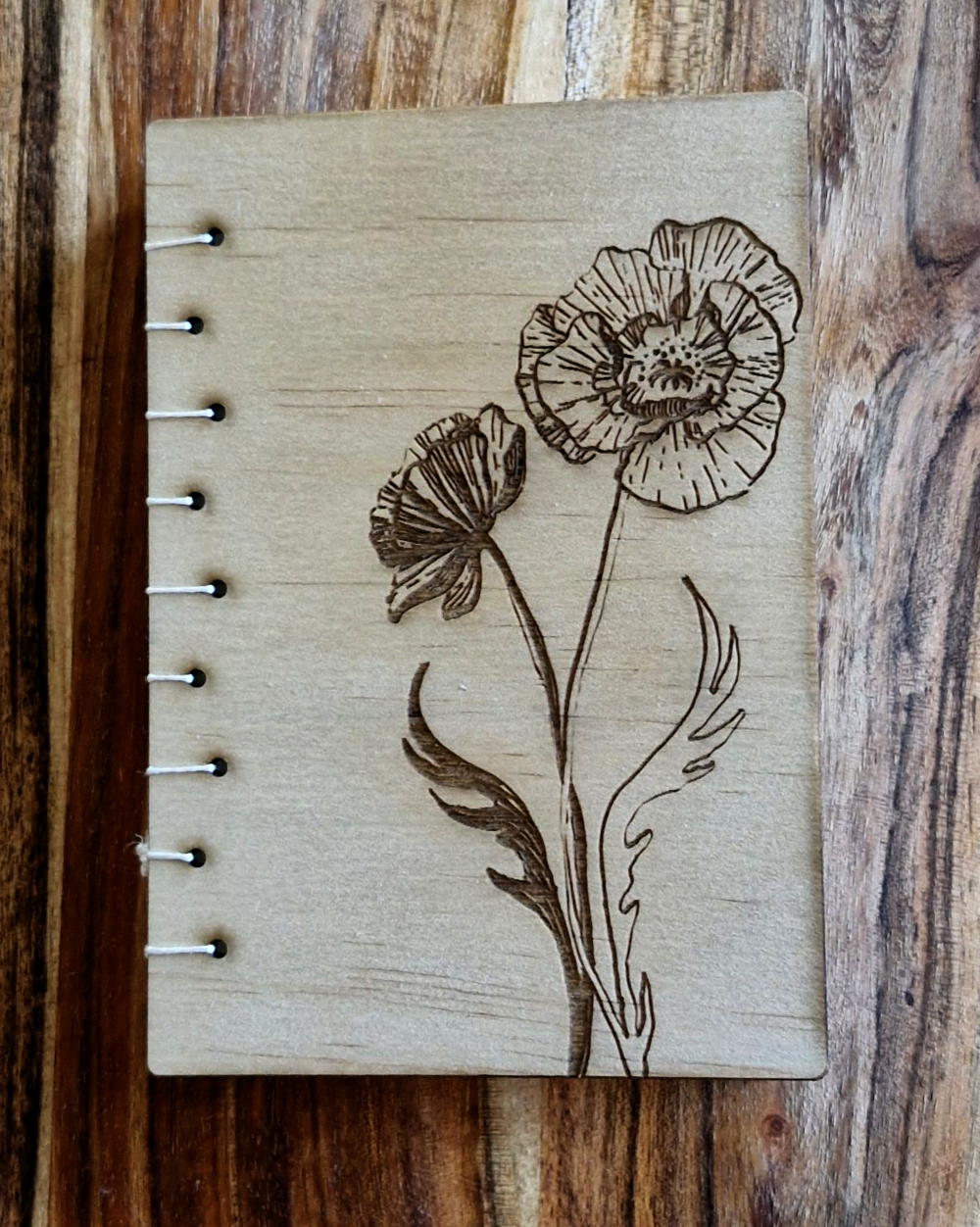 Wooden Handbound sketch book