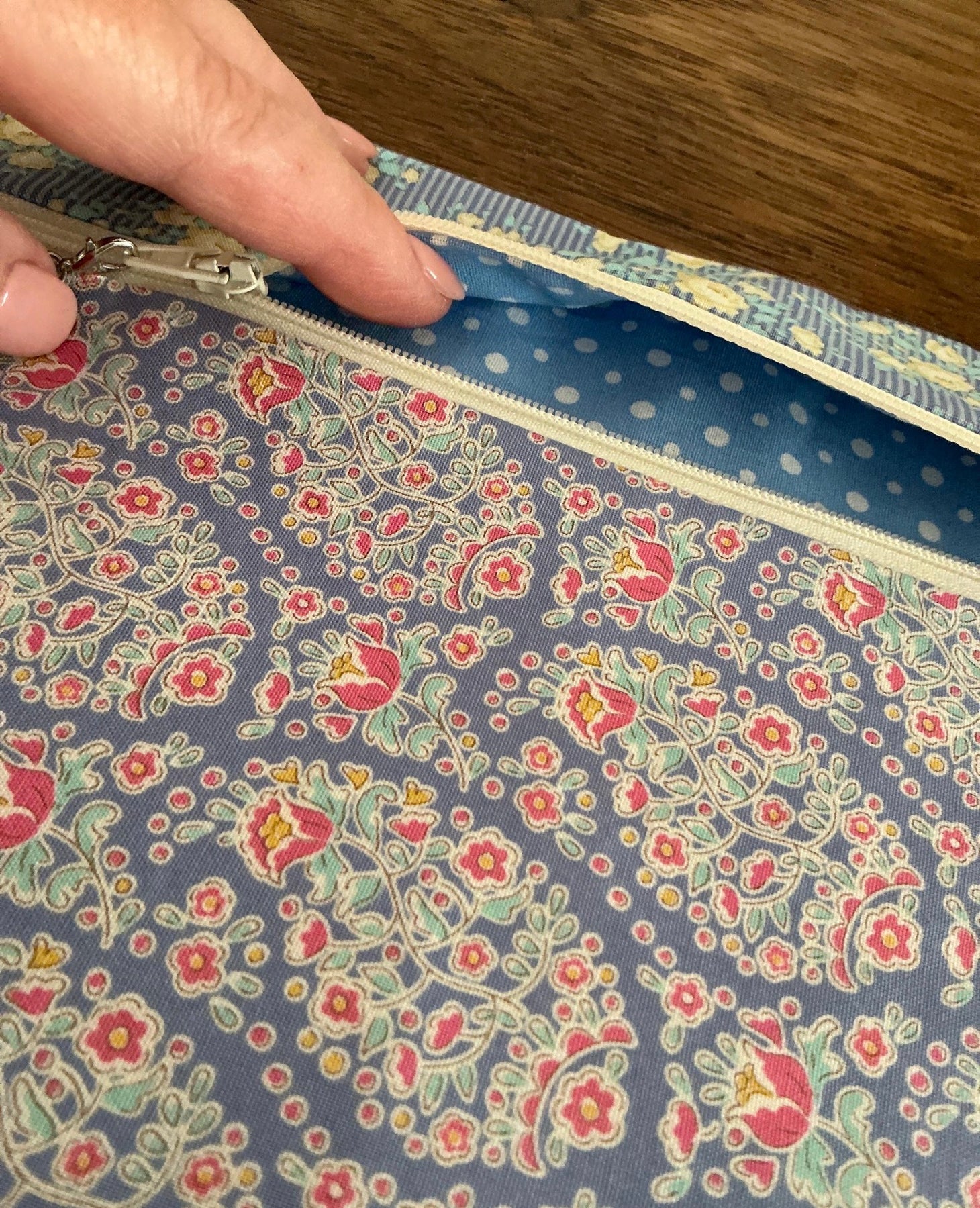 UNIQUE one of a kind Make up Bag, Pencil Case, Hand made in South Australia.