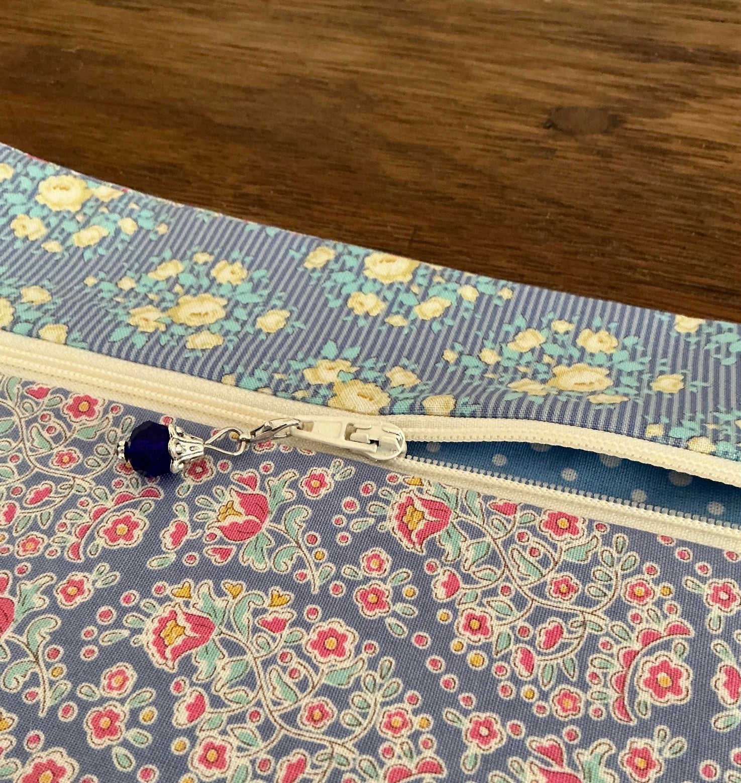 UNIQUE one of a kind Make up Bag, Pencil Case, Hand made in South Australia.