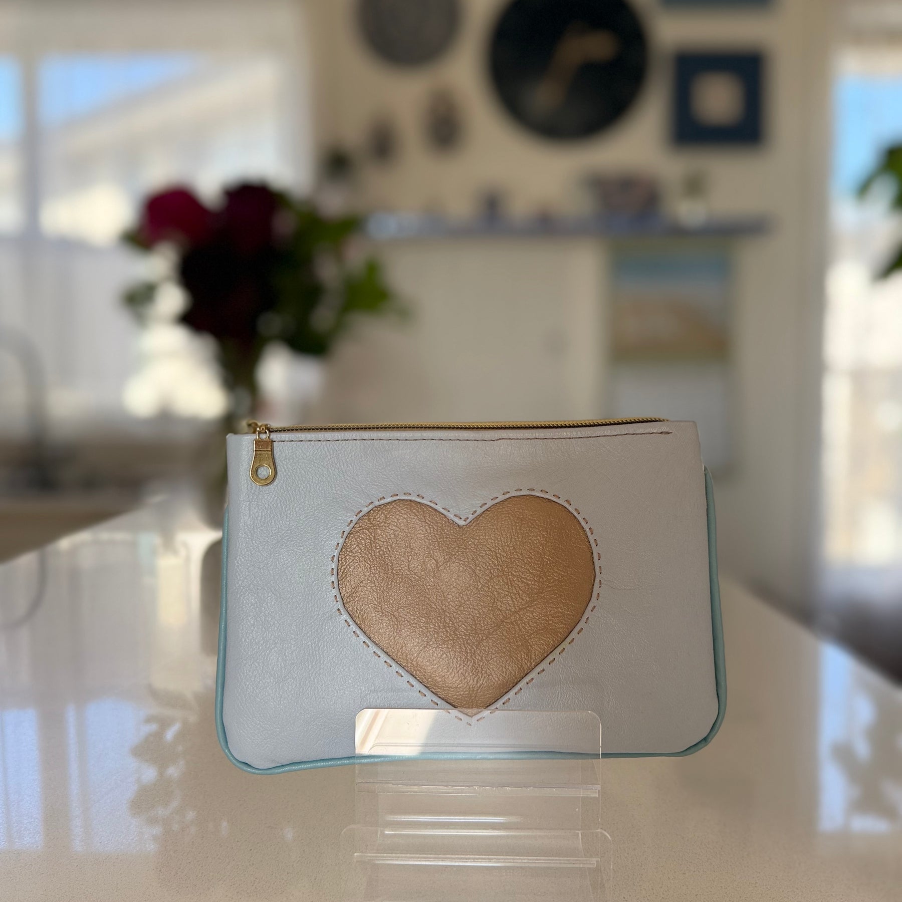 Luxury Kangaroo Leather pouch / makeup bag