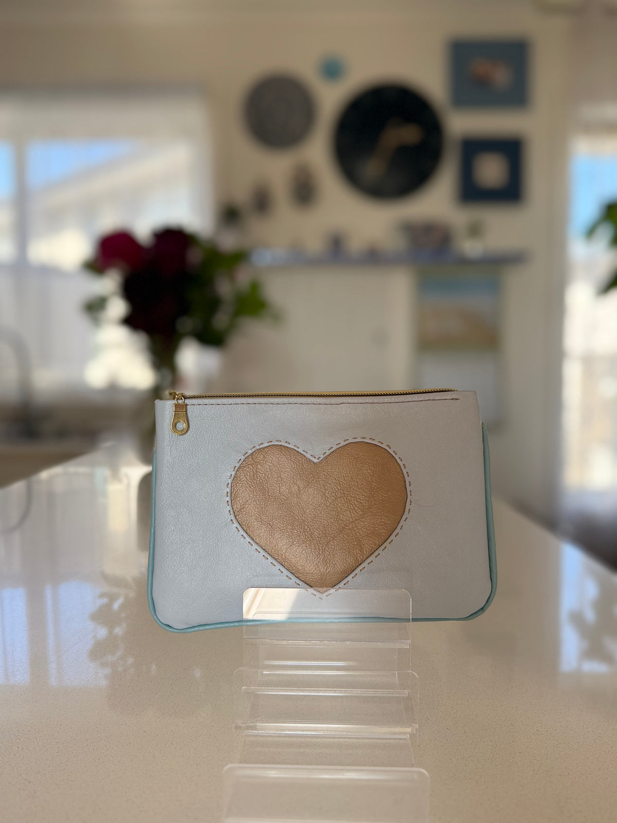 Luxury Kangaroo Leather pouch / makeup bag