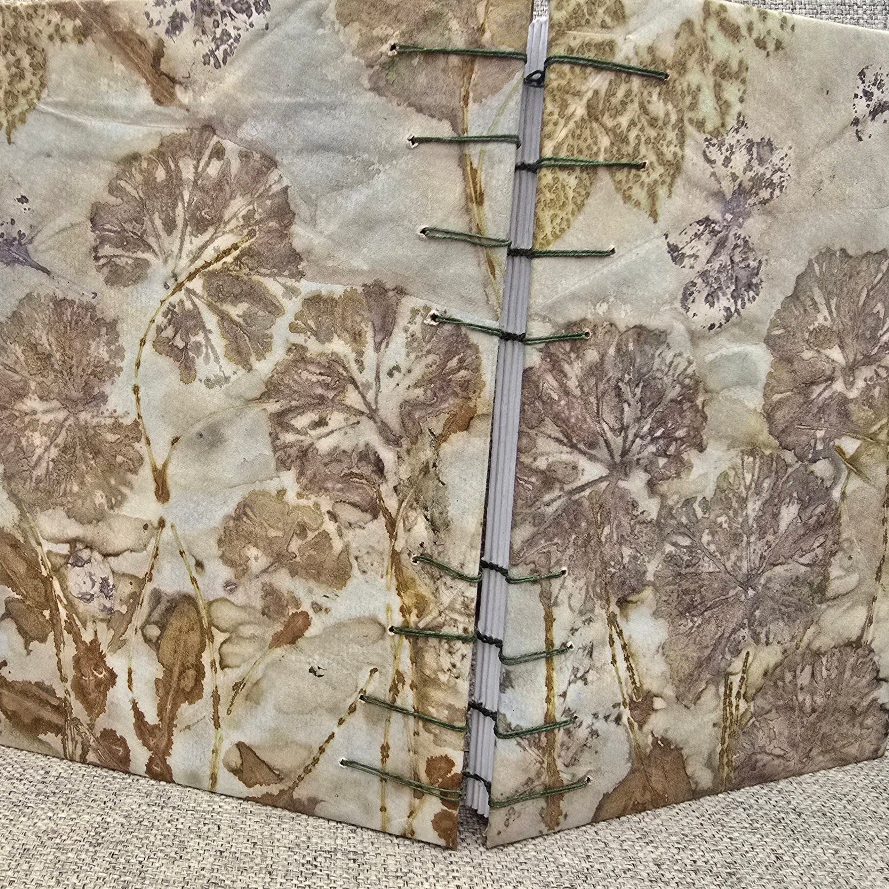 Soft Rose & Geranium — Botanical Eco Printed Journal