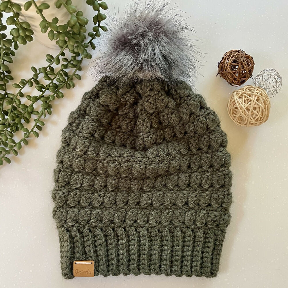 Adult-slouchy-beanie_Forest-green_IMG_7084 Large