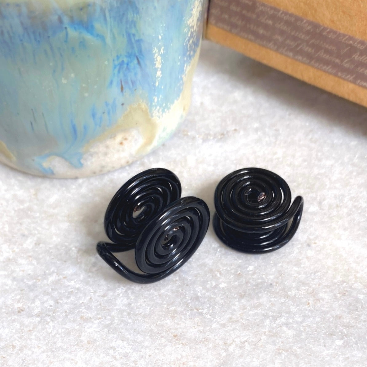 Spiral ear cuff | gold silver copper rose titanium & more | Clip on Compression | 3 sizes