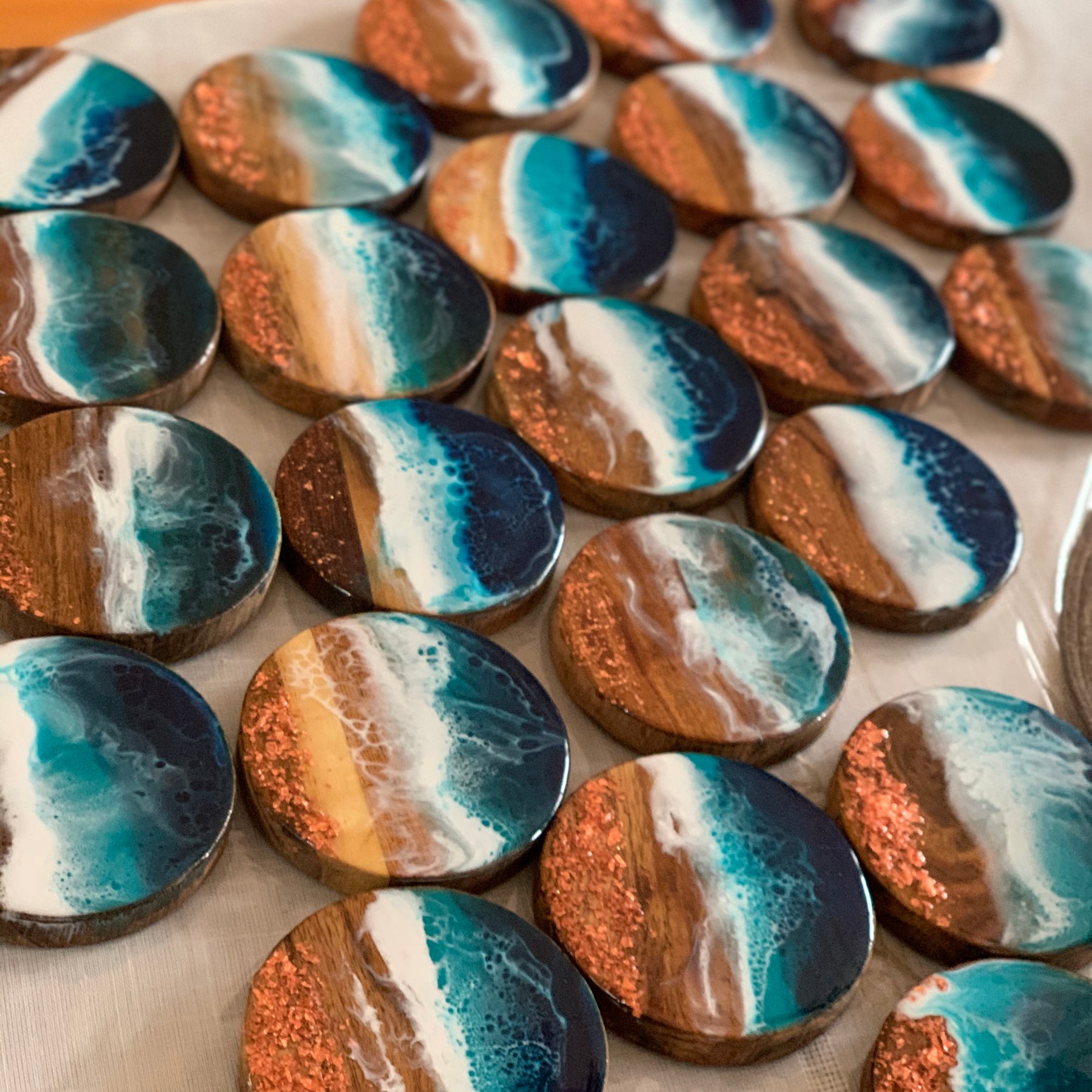 Coasters | Ocean waves | Gift ideas | wedding gifts | home decor | homewares