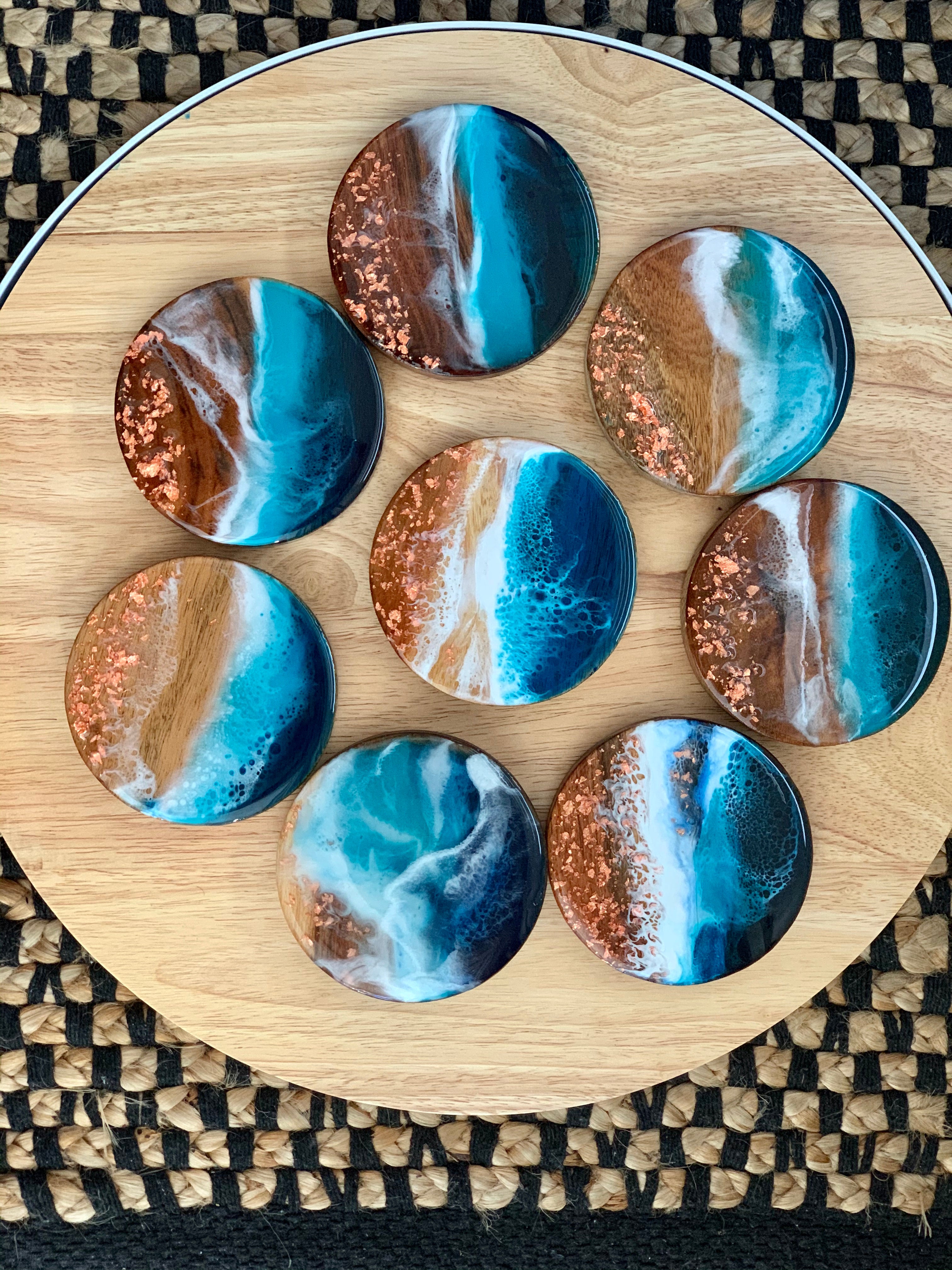 Coasters | Ocean waves | Gift ideas | wedding gifts | home decor | homewares