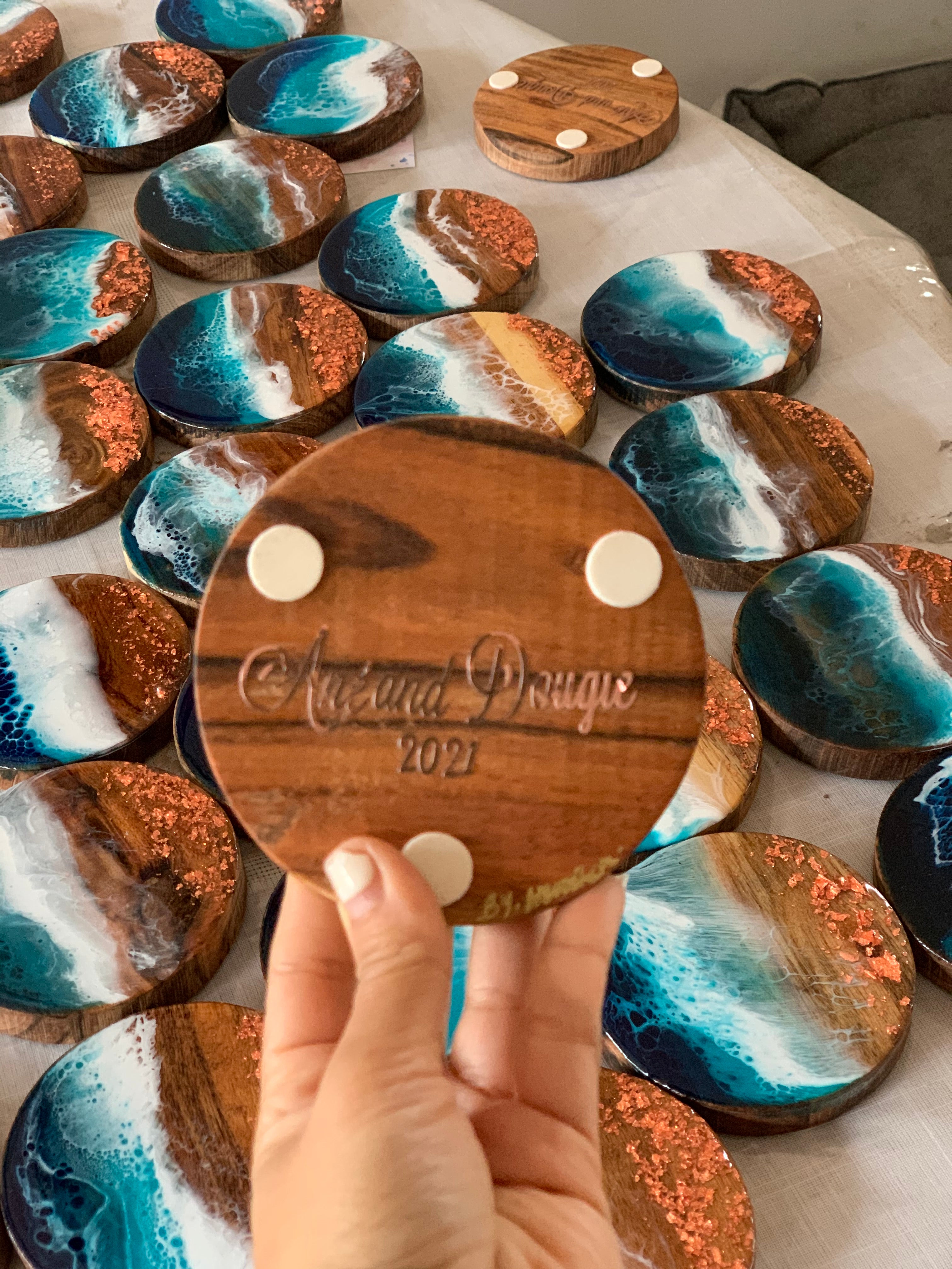 Coasters | Ocean waves | Gift ideas | wedding gifts | home decor | homewares