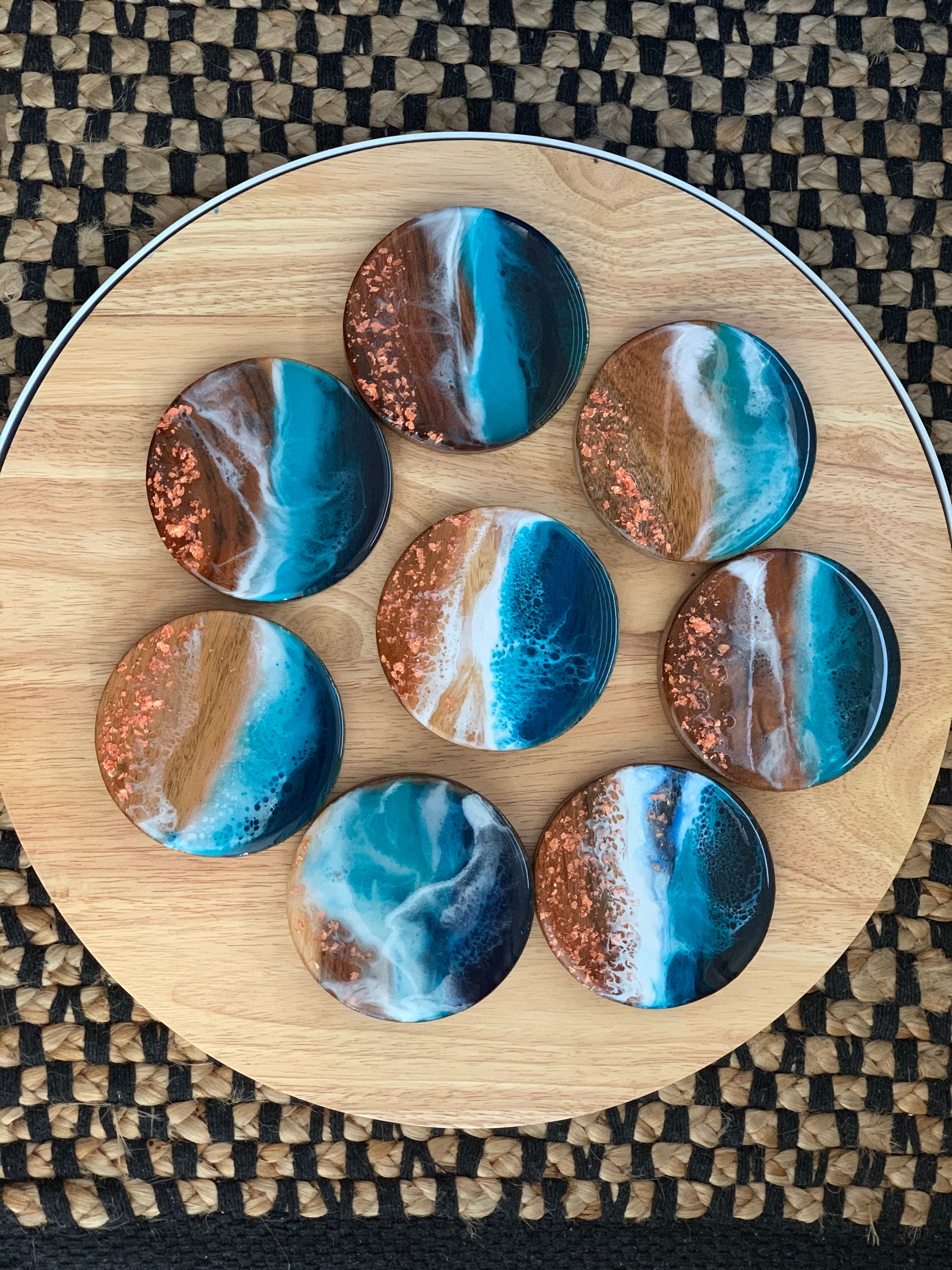 Coasters | Ocean waves | Gift ideas | wedding gifts | home decor | homewares