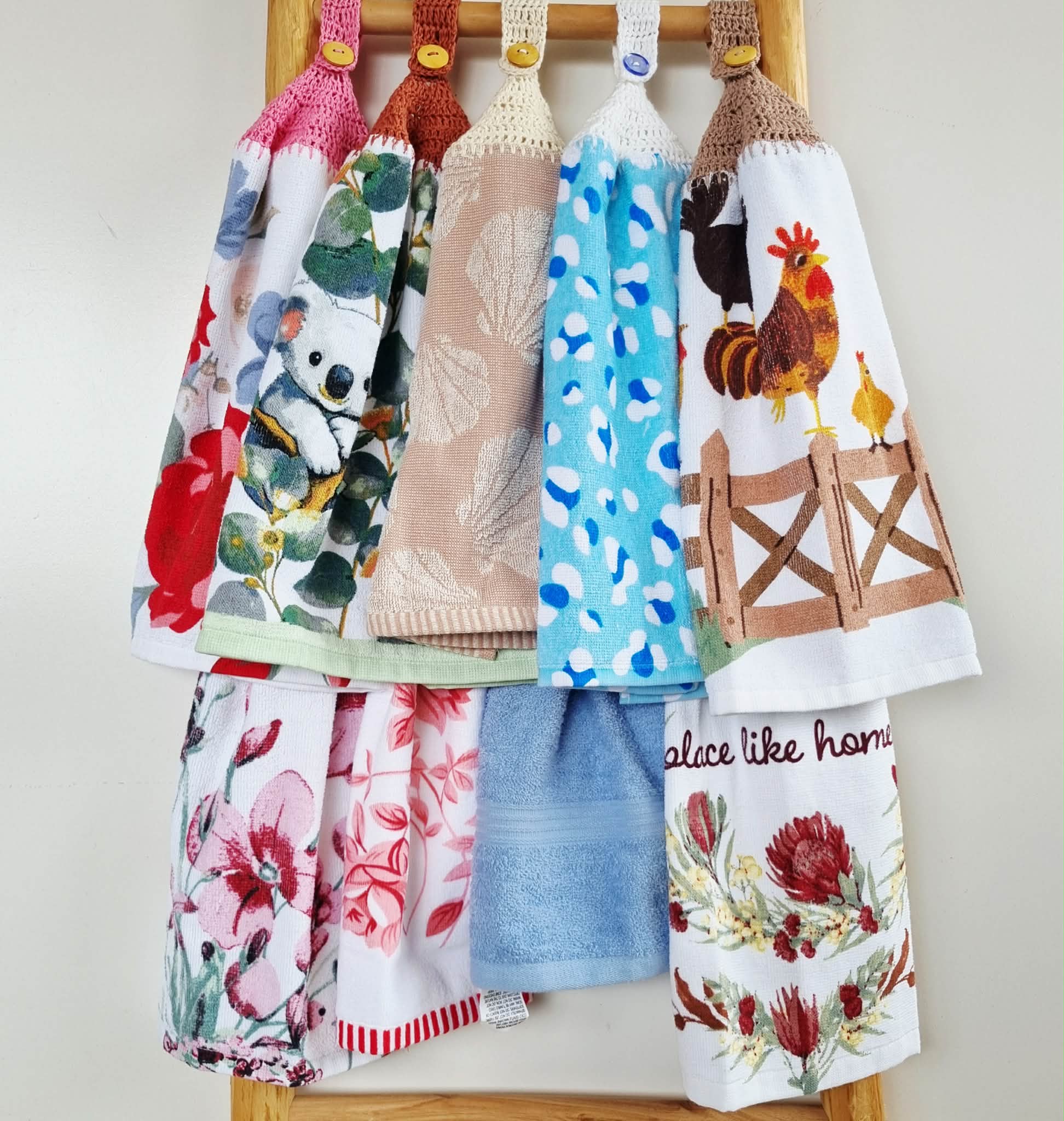Kitchen Hand Towel | Hanging | Cotton | SINGLE LAYER | 9 Styles - 1-9