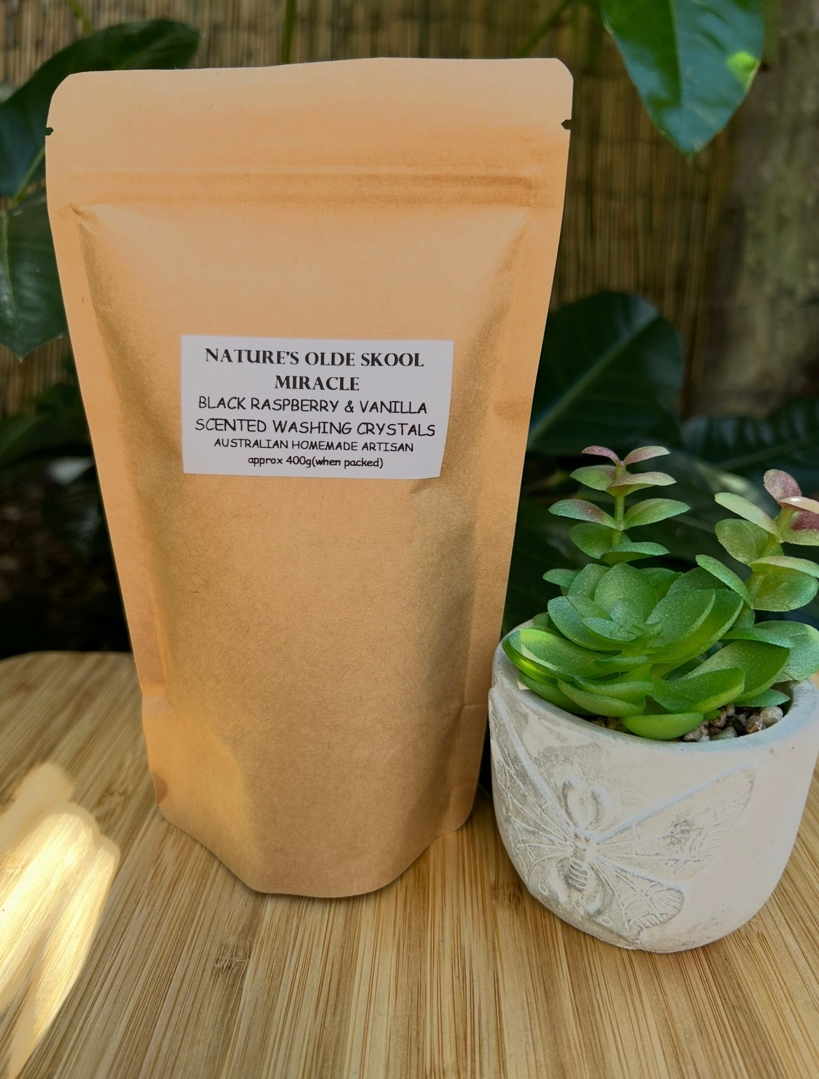 Handmade Washing Crystals | Black Raspberry & Vanilla Fragrance | Natural Fabric Softener