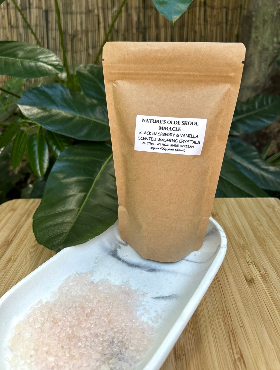 Handmade Washing Crystals | Black Raspberry & Vanilla Fragrance | Natural Fabric Softener