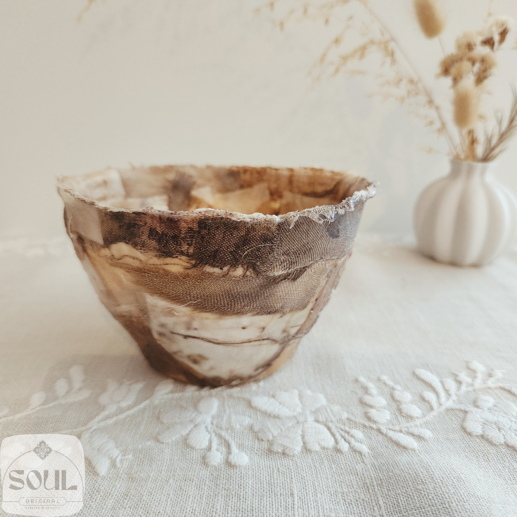 Textile Art Bowl – Natural & Earthy (3)