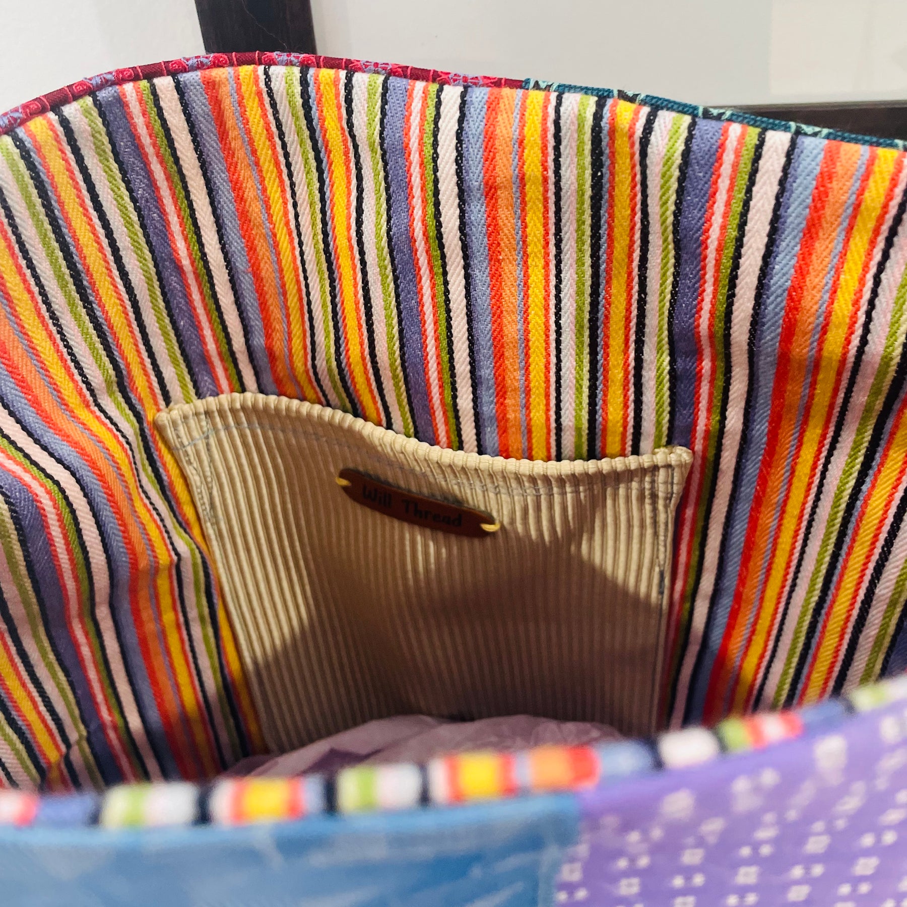 Handmade Silk Tie Tote Bag