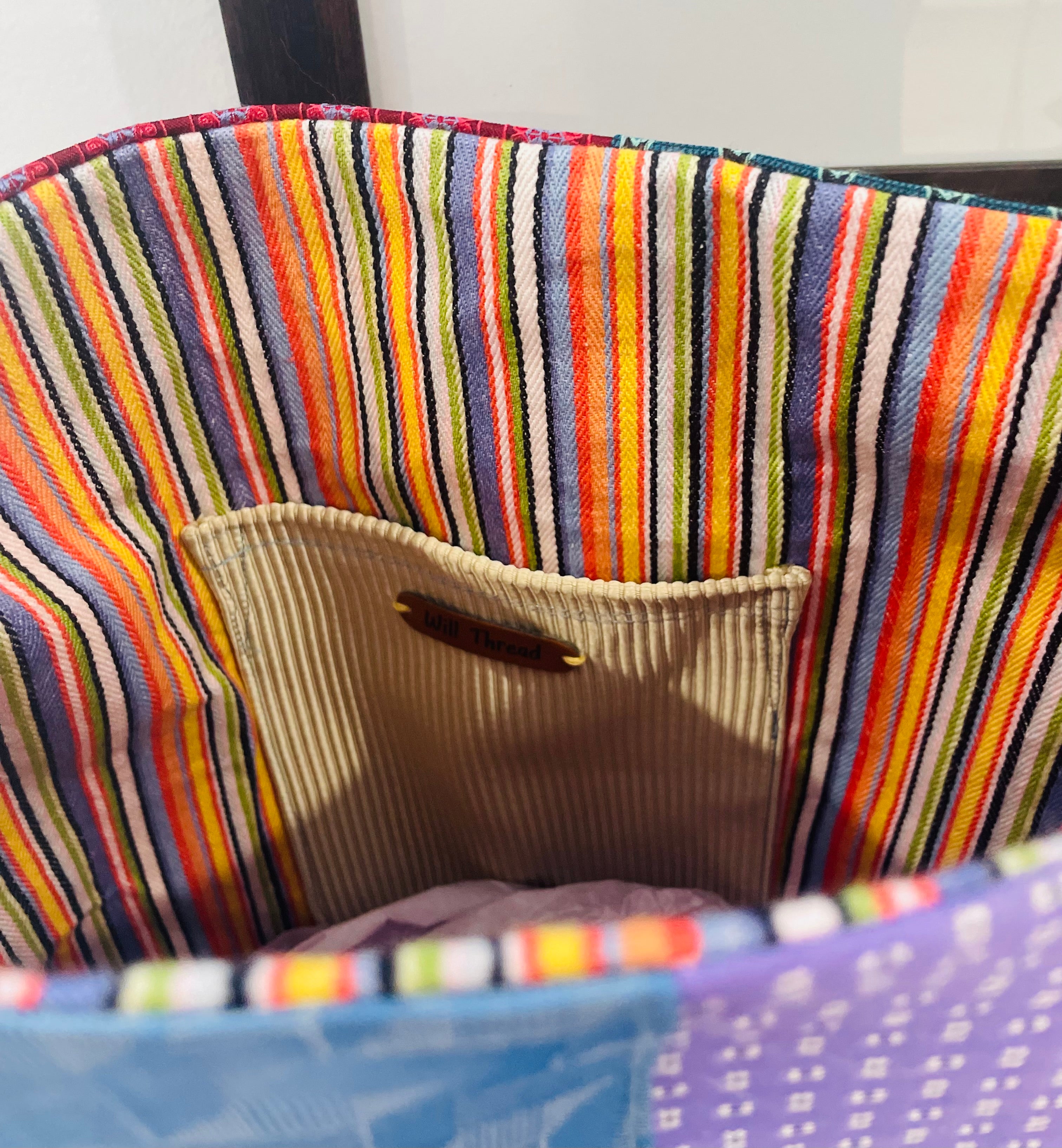 Handmade Silk Tie Tote Bag