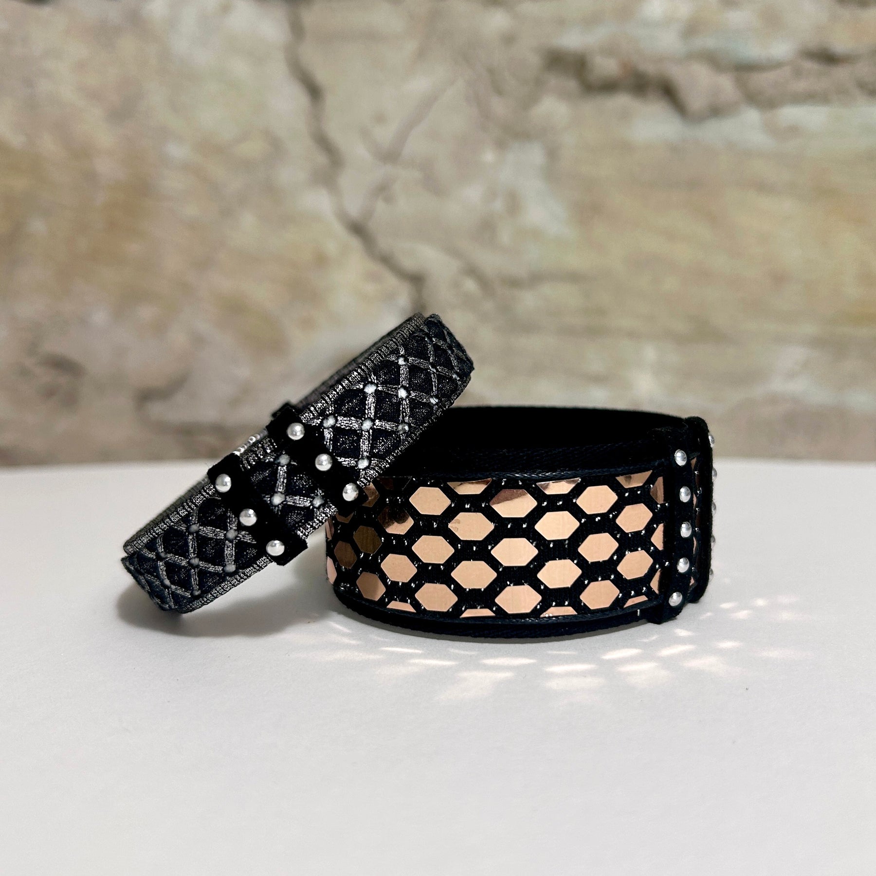 Bangles Silver or Copper Textile - BWE-11 BWE-13