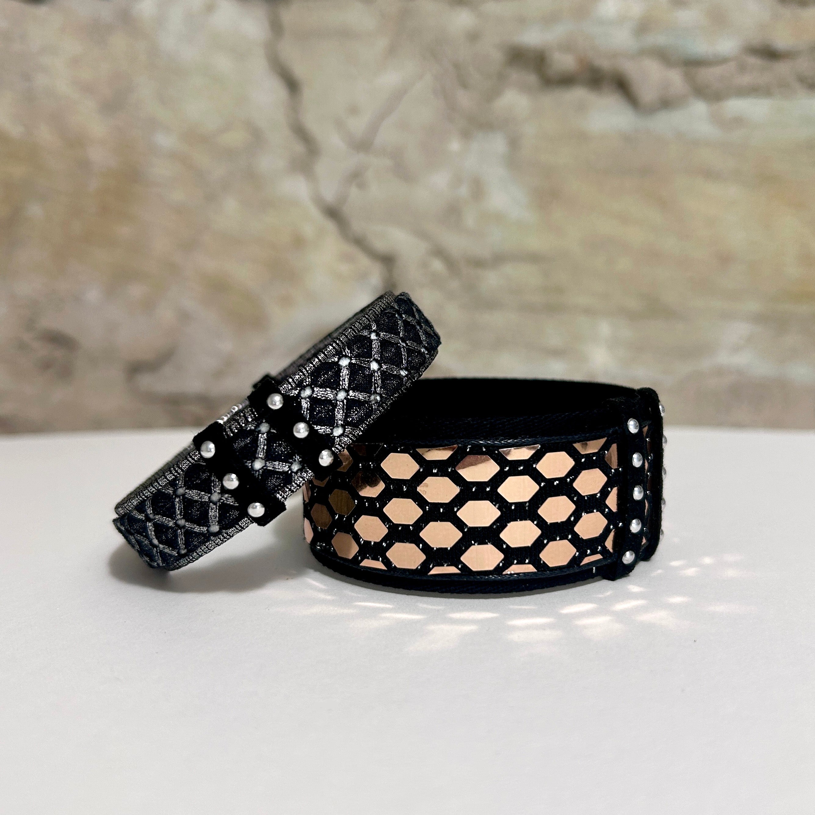 Bangles Silver or Copper Textile - BWE-11 BWE-13