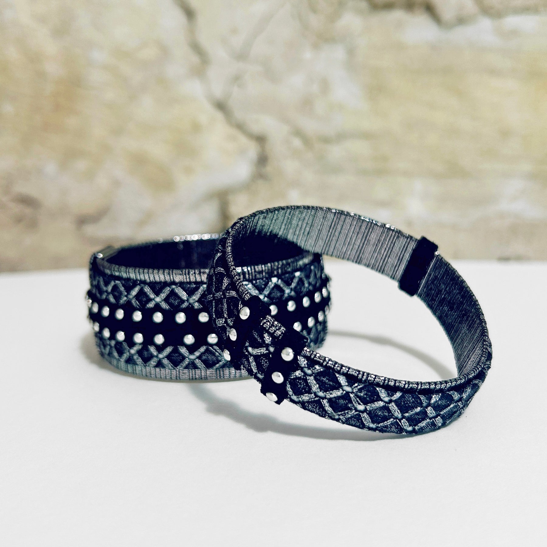 Bangles Silver or Copper Textile - BWE-11 BWE-13