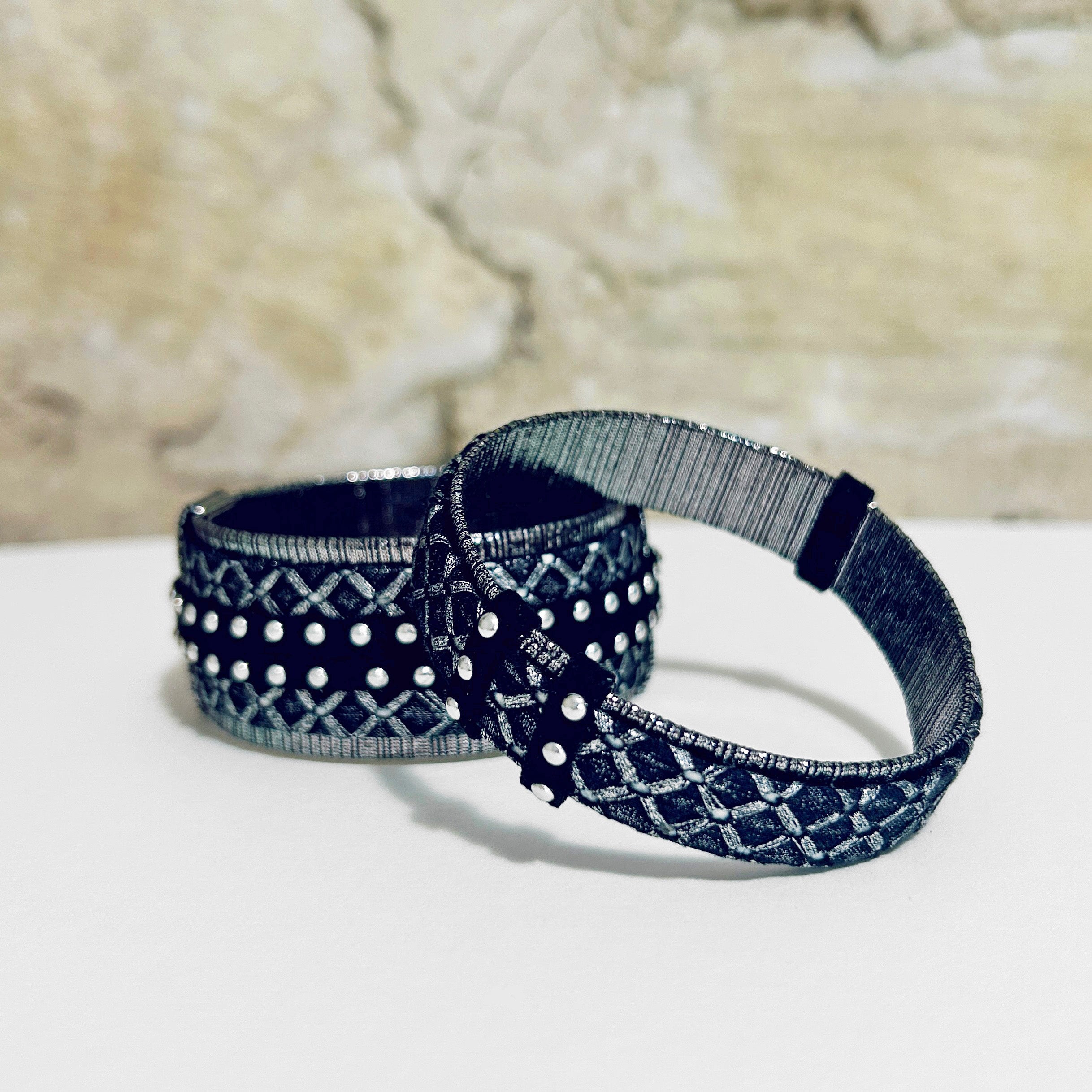 Bangles Silver or Copper Textile - BWE-11 BWE-13