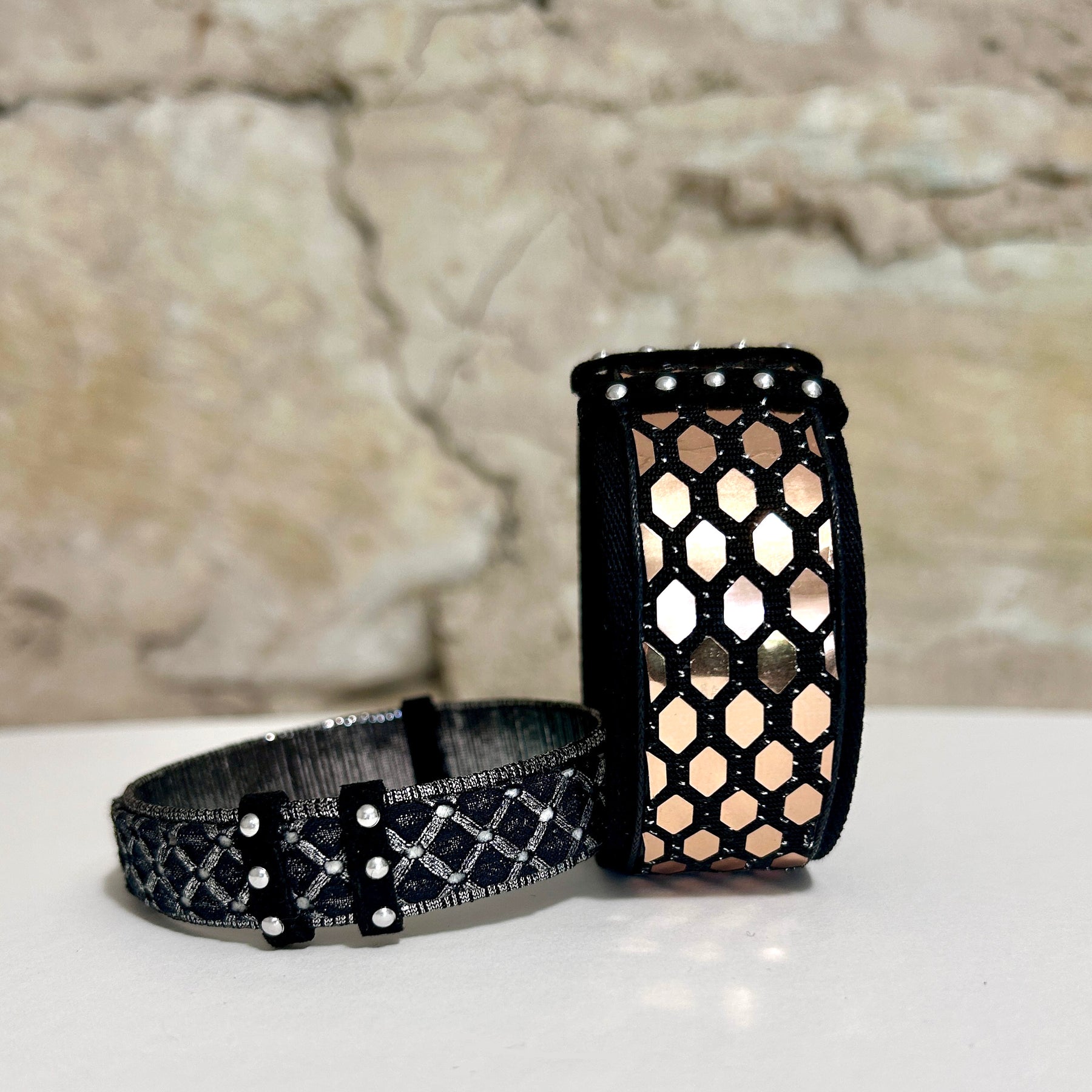 Bangles Silver or Copper Textile - BWE-11 BWE-13