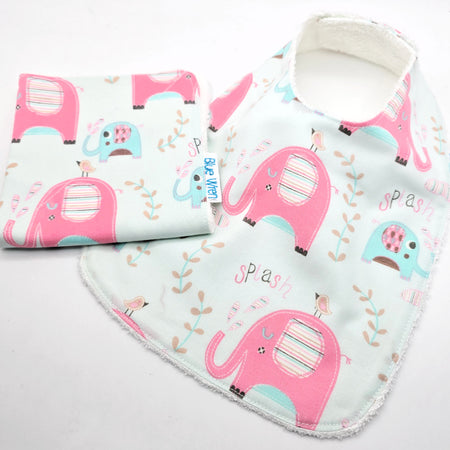 Baby Bib and Wash Cloth Gift Set