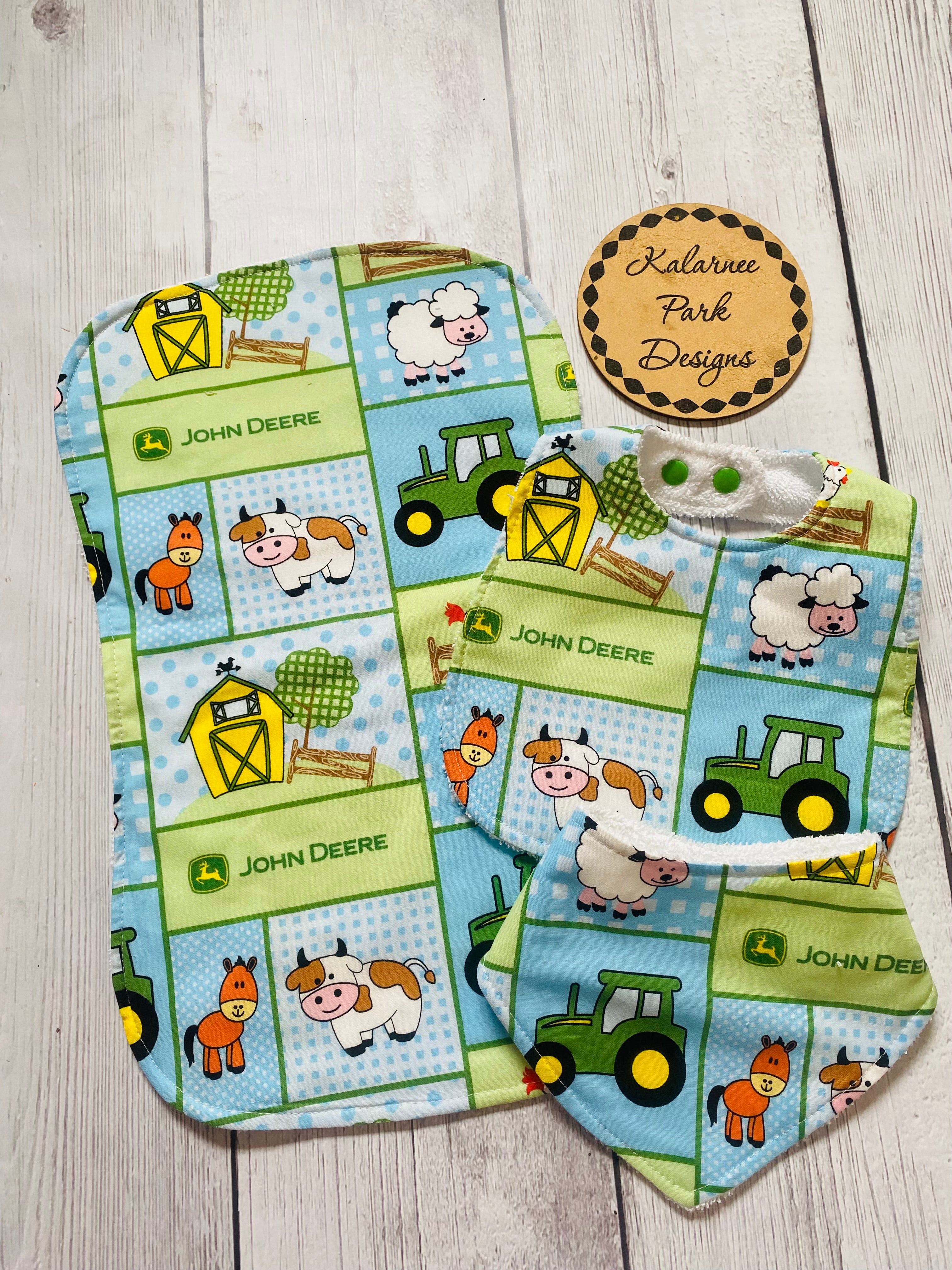 Bib and Burp cloth Sets Country Collection