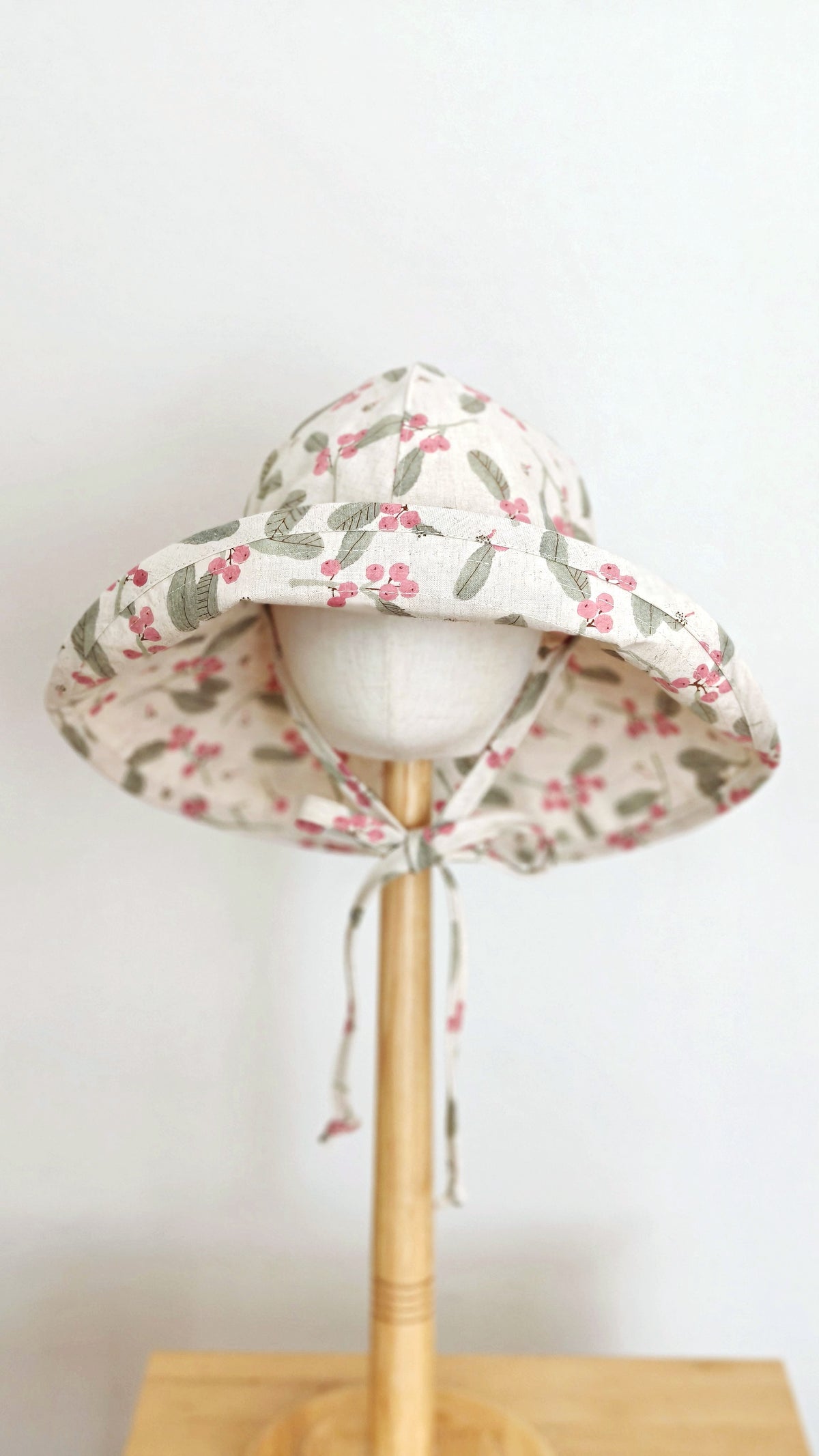 Kids Wide Brim Cotton Summer Sun Hat, Kids Floral Summer Hat
