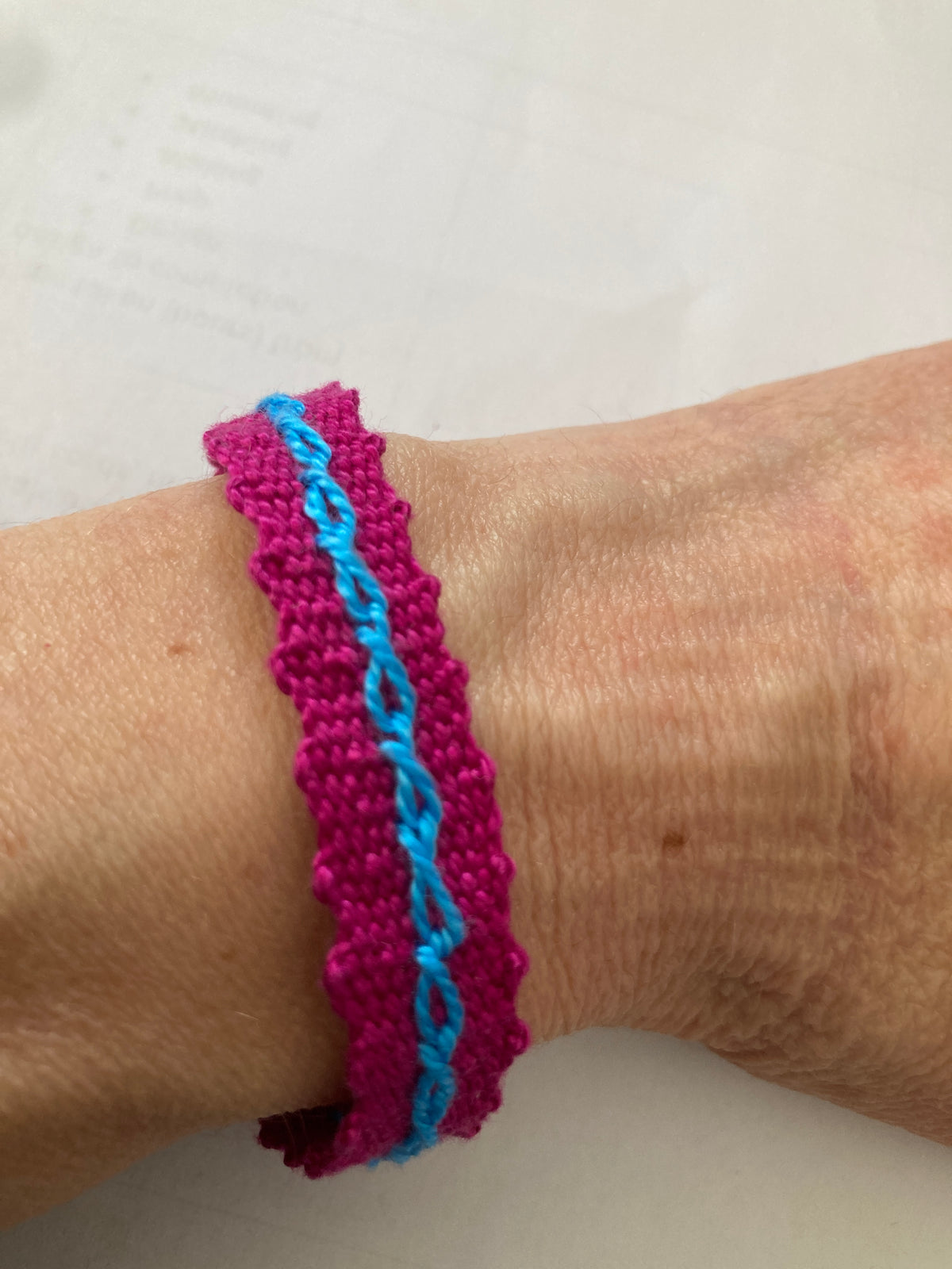 Bobbin lace bracelet
