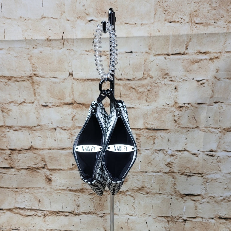 Black & White Double Coin Purse