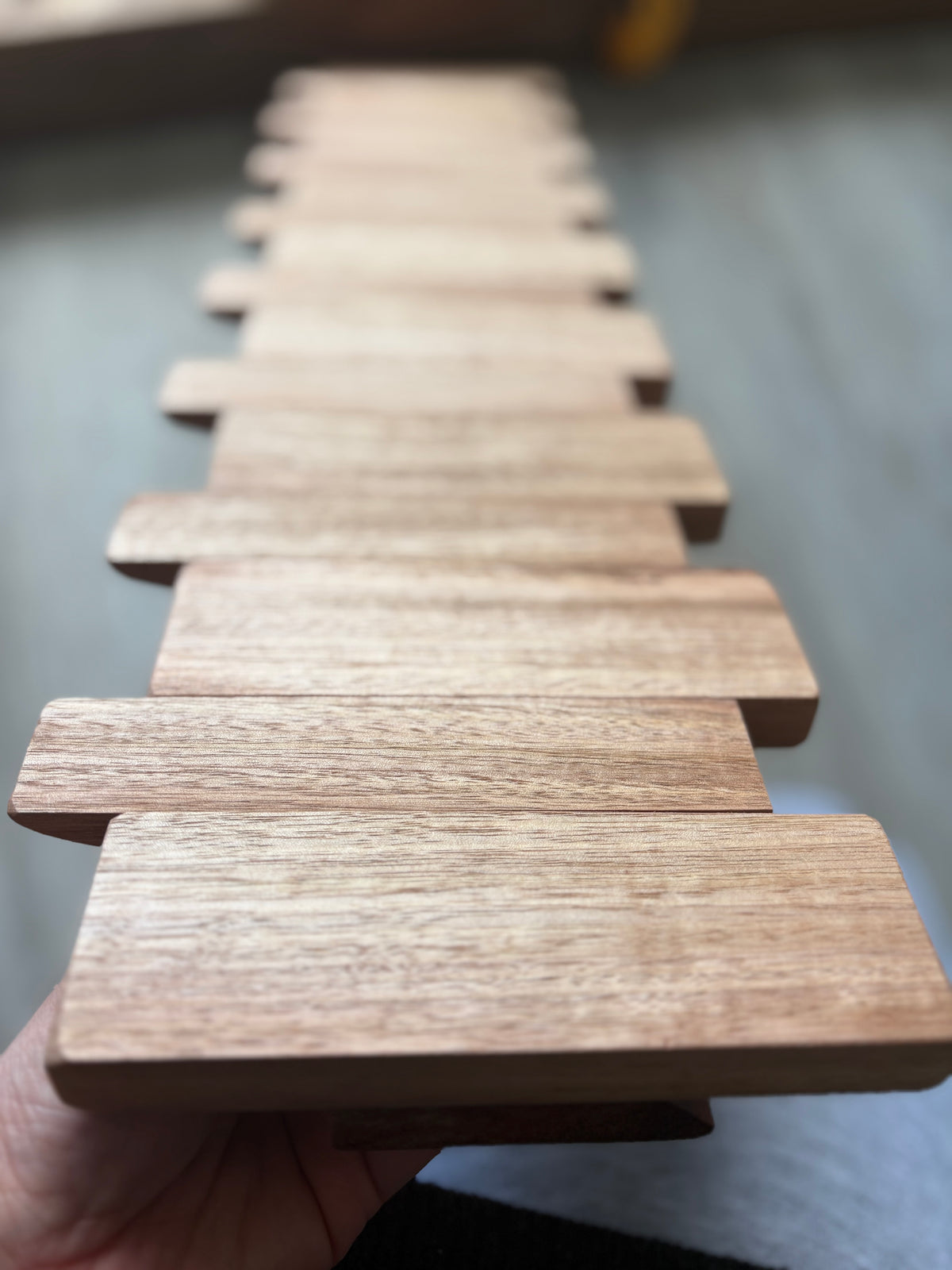 No.2 Tasmanian oak Piano style Coatrack
