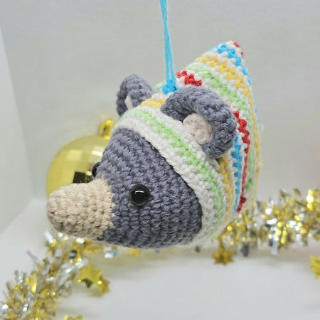 Crocheted Heirloom Aussie Native Animal Christmas Decoration - TASSIE DEVIL