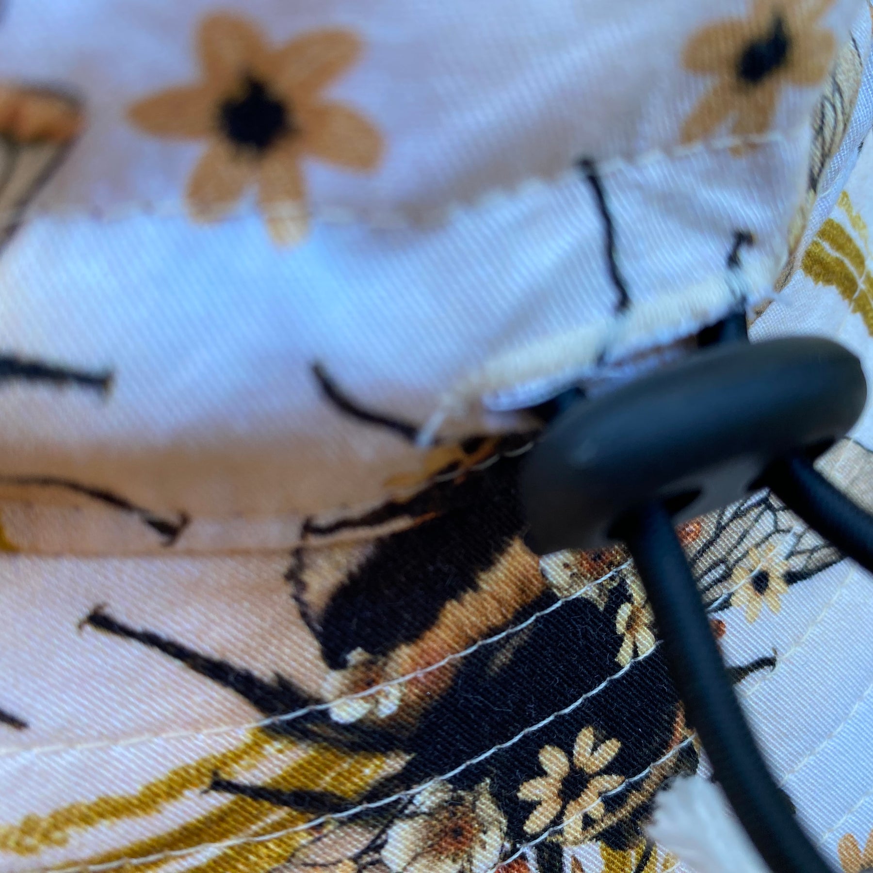 Adult Bucket Hat in Large Scale Bee Print