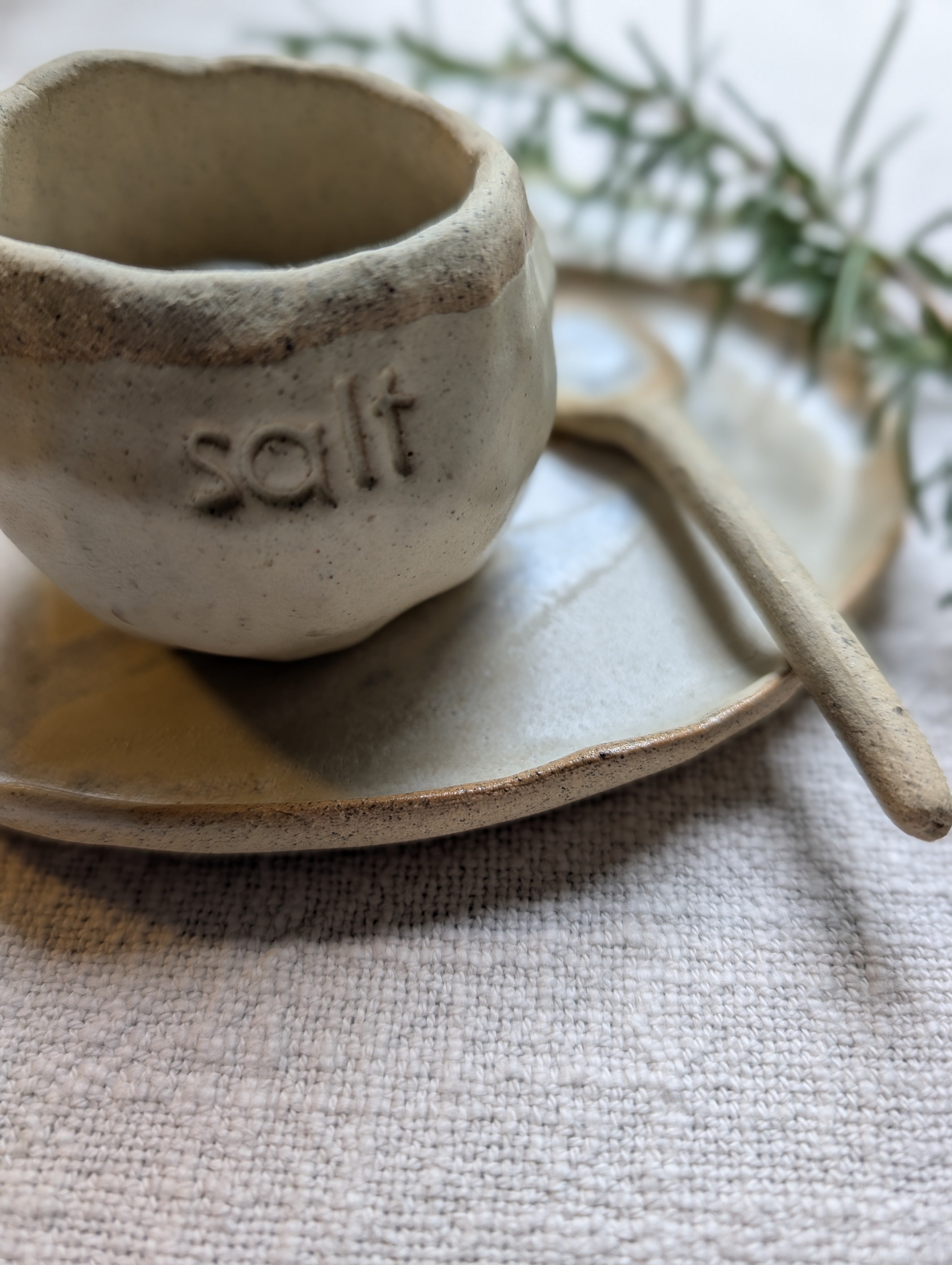 Ceramic Salt Pot | farmhouse • everyday • earthy