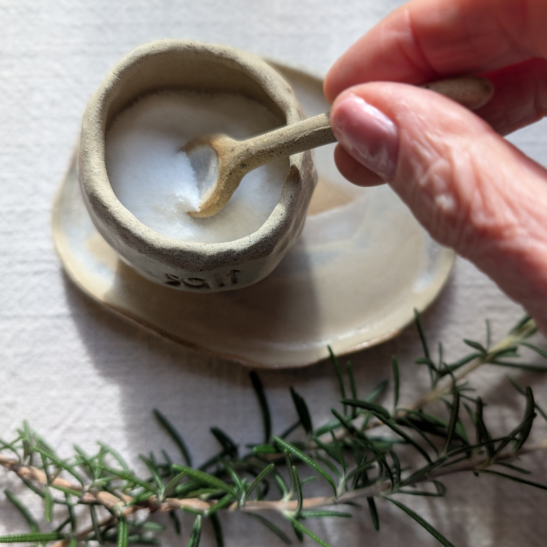 Ceramic Salt Pot | farmhouse • everyday • earthy