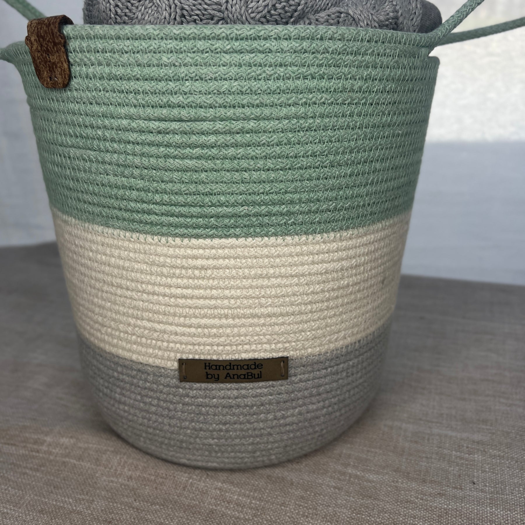 Mint Breeze Storage Basket