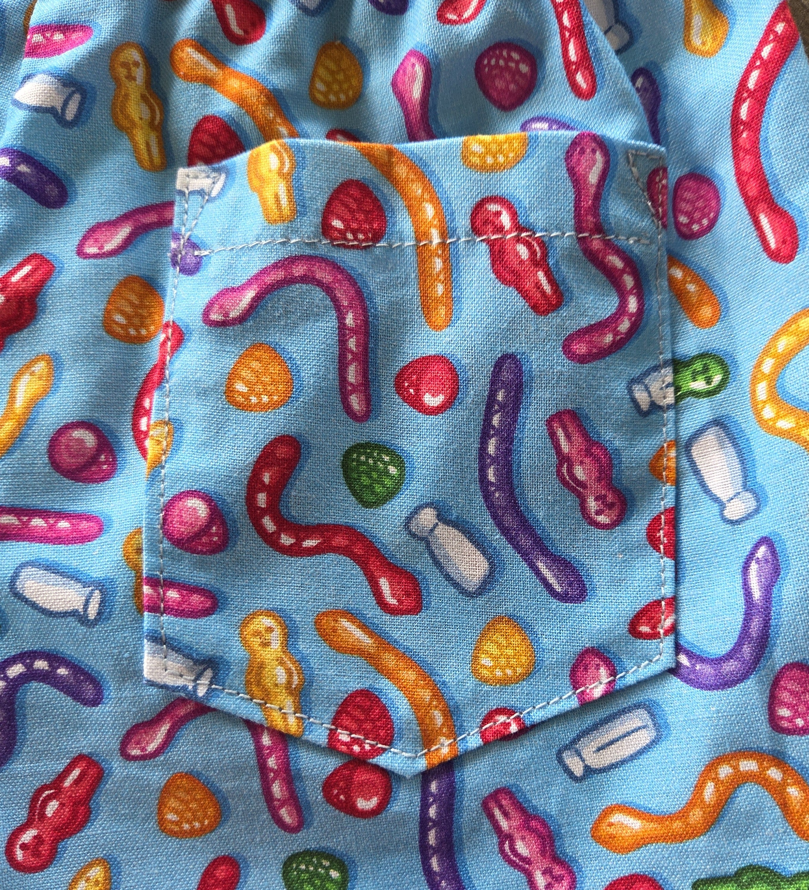 "Aussie Lollies" Quirky Fun Shorts - Size 3 Years