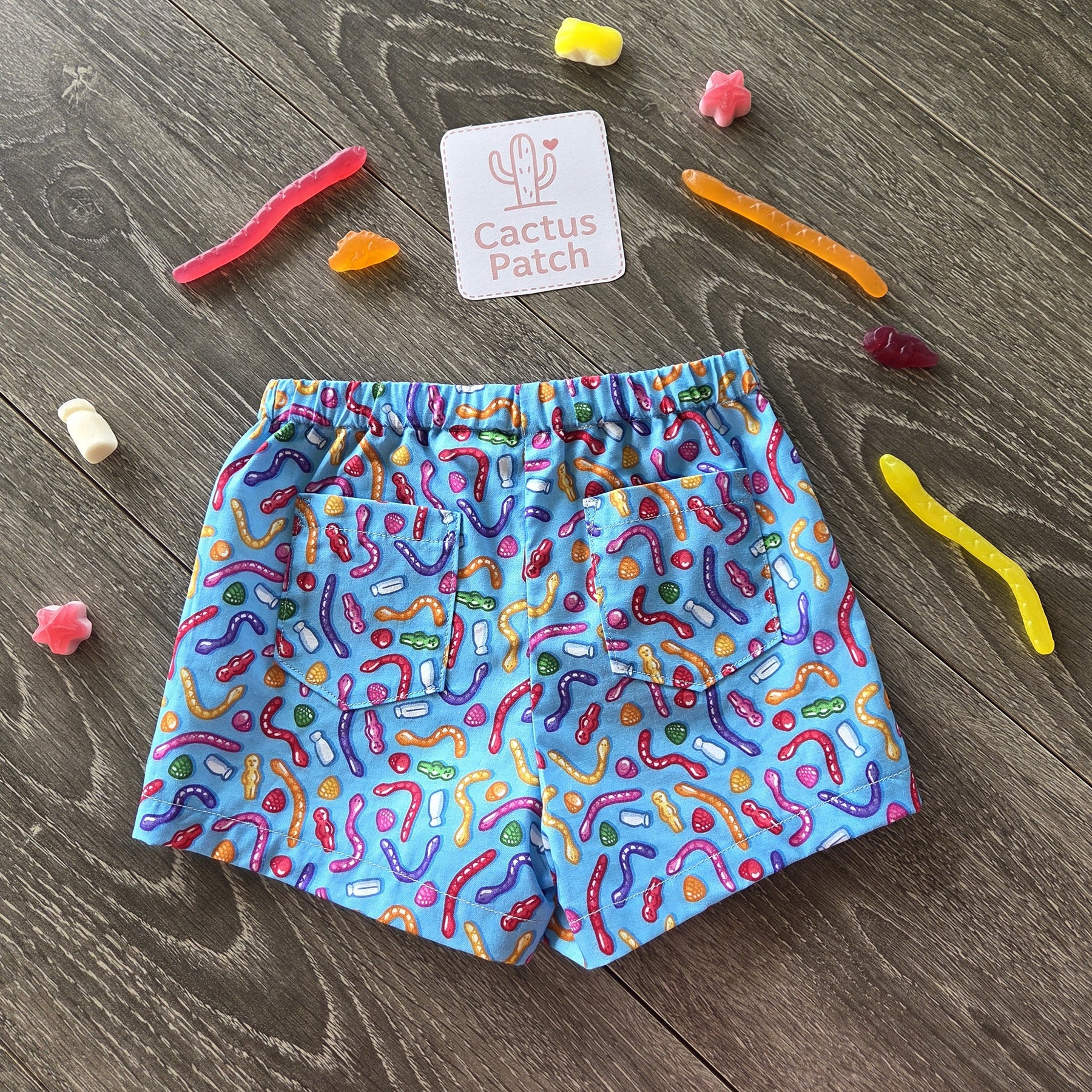 "Aussie Lollies" Quirky Fun Shorts - Size 3 Years
