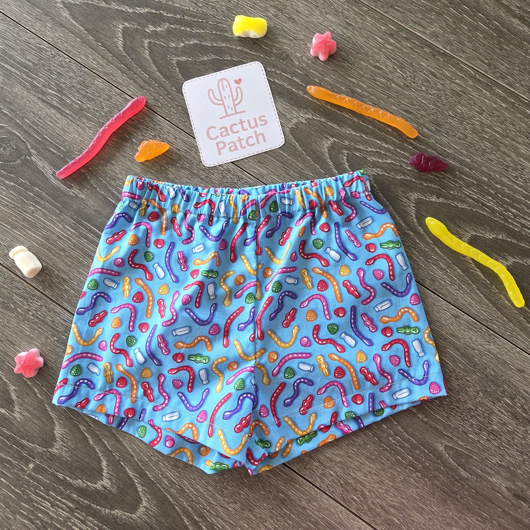 "Aussie Lollies" Quirky Fun Shorts - Size 3 Years