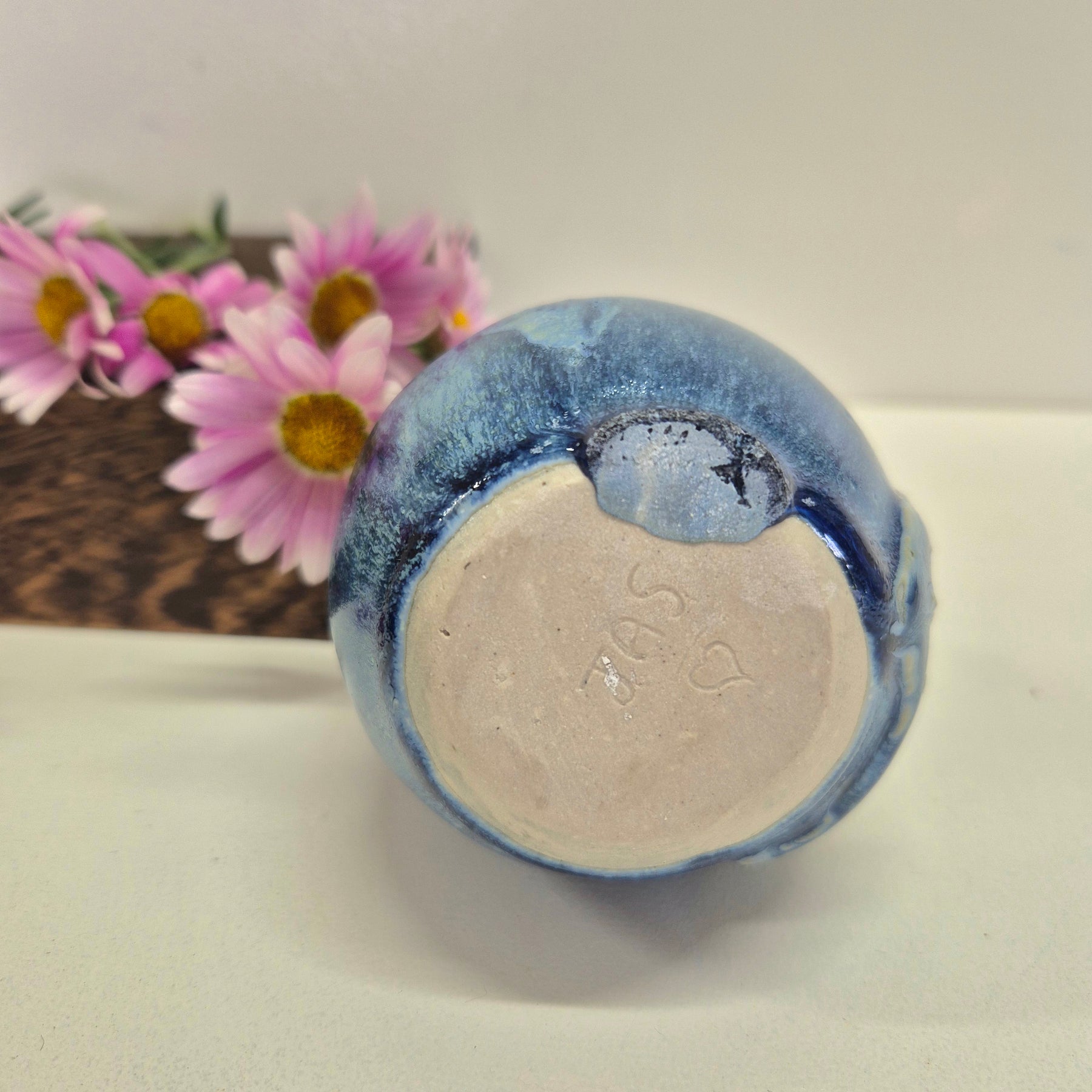 Blue Bud Vase - Flower Vase