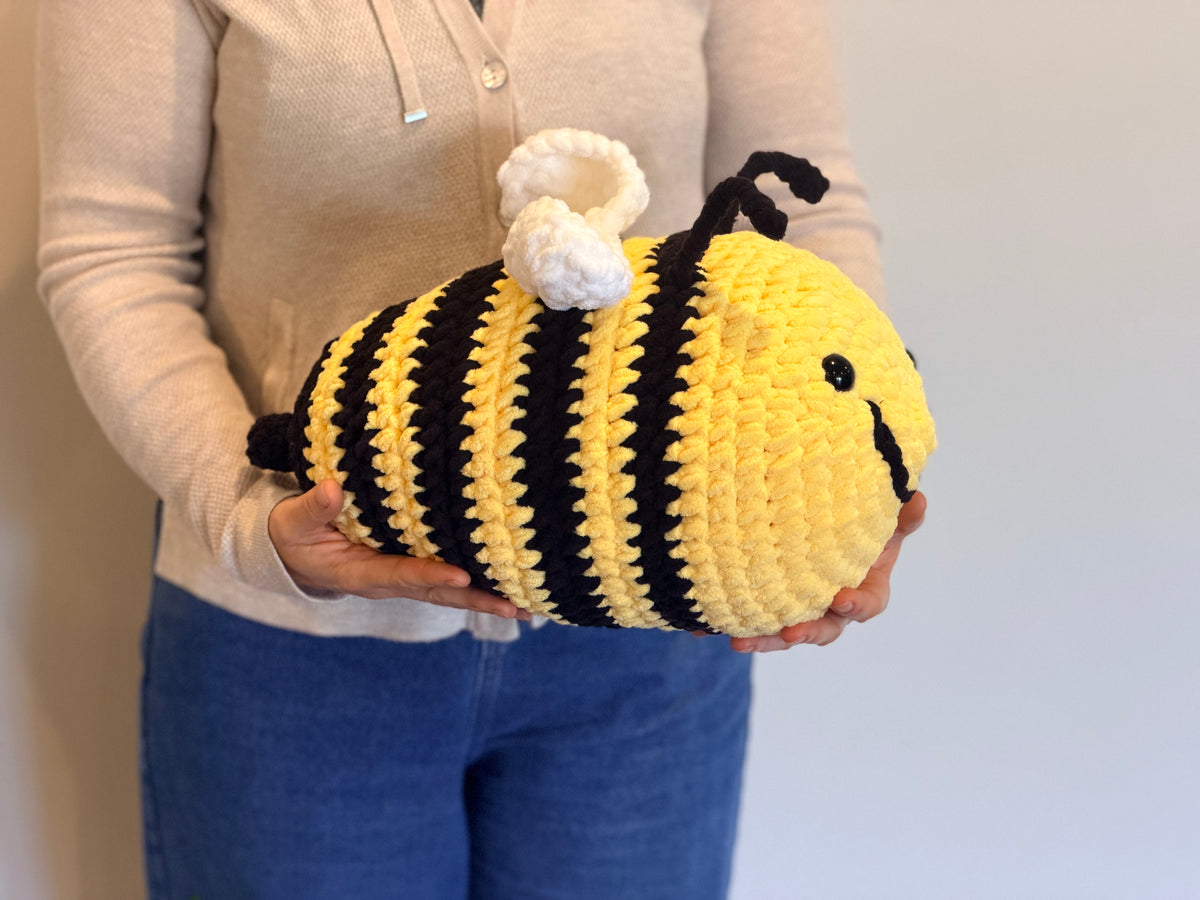 Bumble Bee Crochet Toy / House Decor (Medium size)
