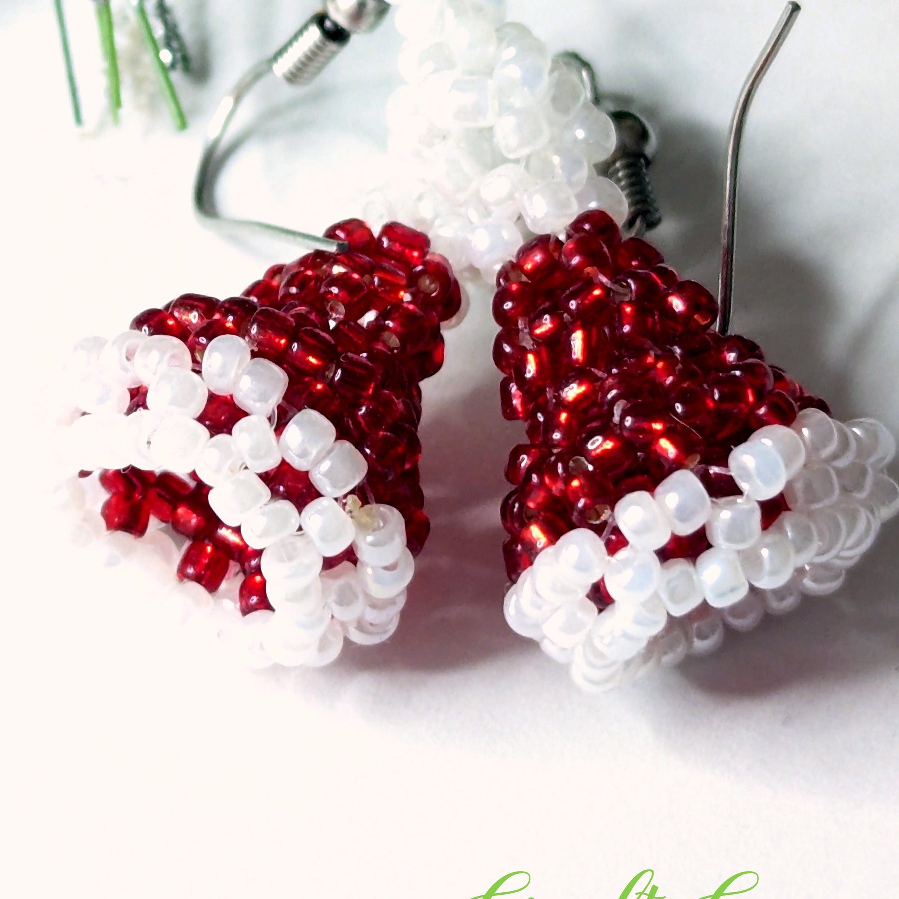 Beaded Christmas Earrings – Handmade Festive Jewellery – Choose Your Design – Holiday Gift Idea