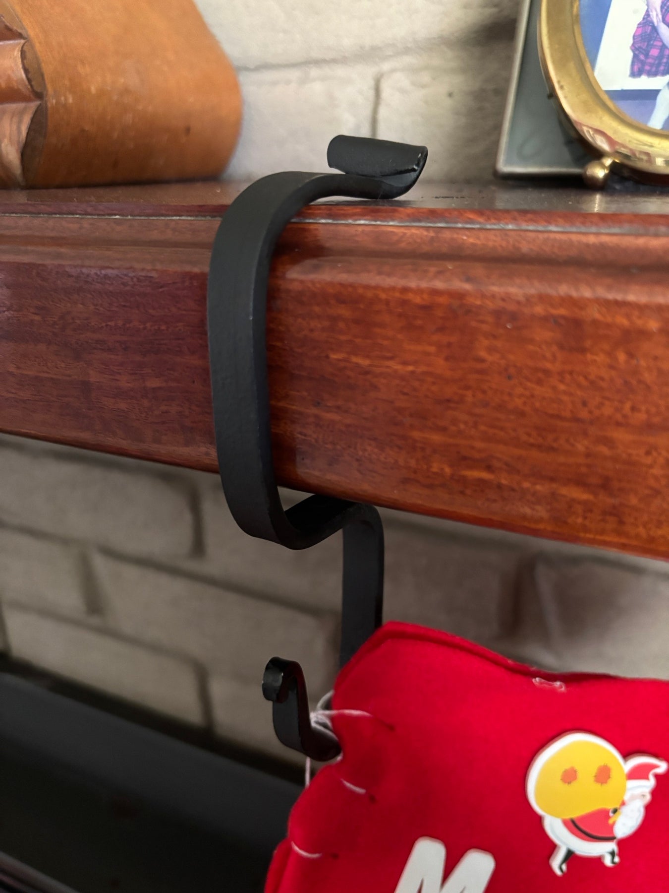 Christmas Stocking Mantle Hook Hanger | Unique Handmade Craftmanship Hand Forged Hanger