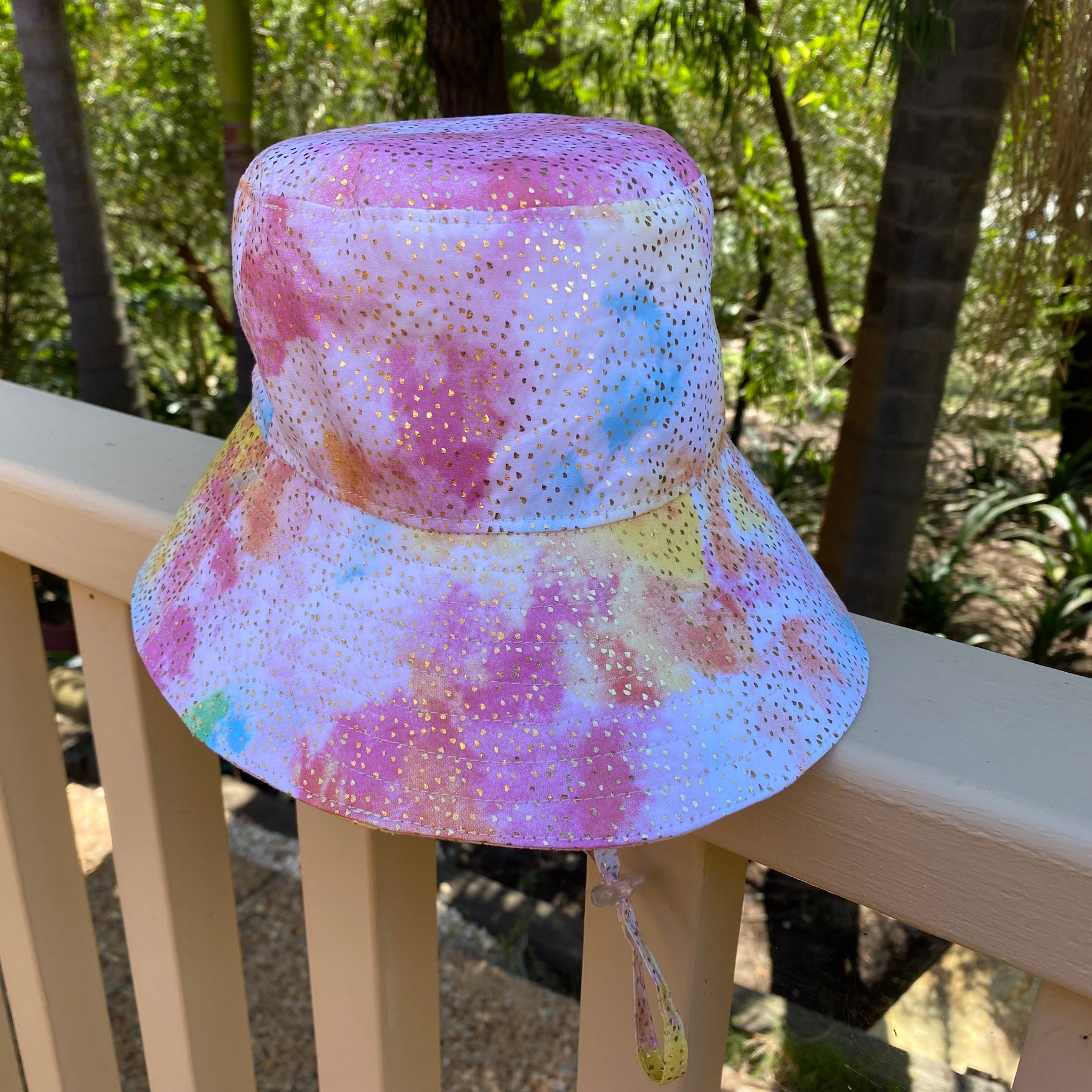 Child’s Bucket Hat 18 mnths to 3 1/2 yrs glittery clouds