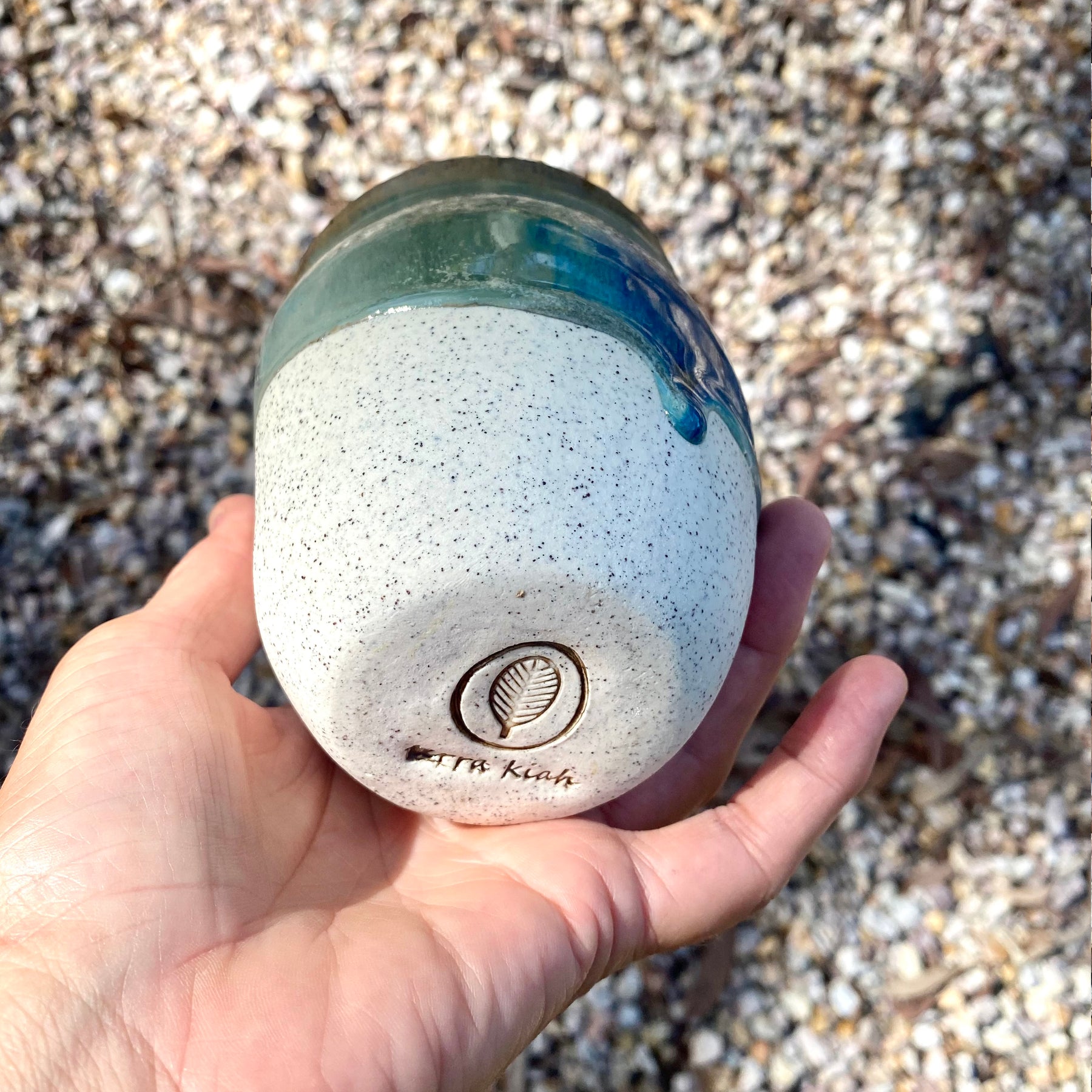 Travel Cup: Beach Break | Wheel Thrown Ceramic Cup