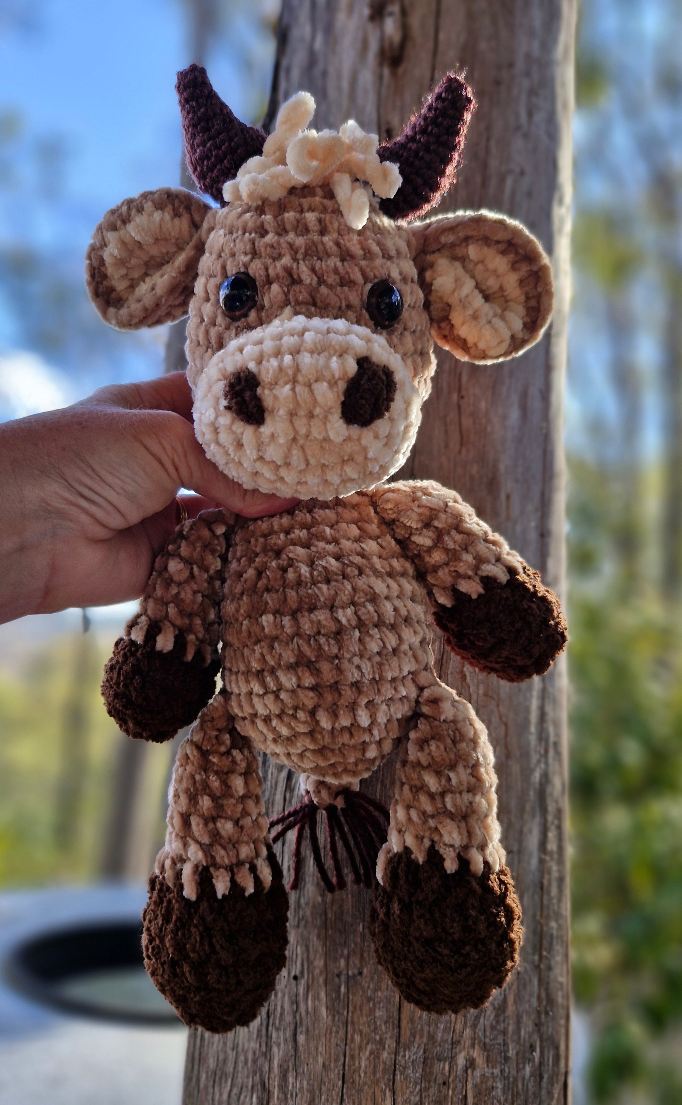 Adorable Crochet BABY HIGHLAND COW / BULL
