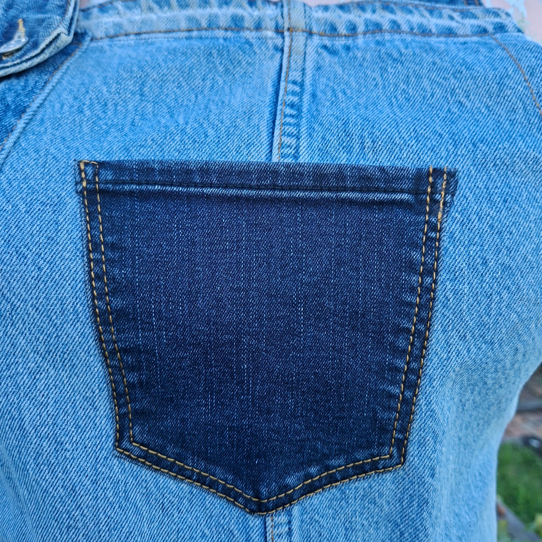 Artisan Upcycled Jeans Apron - Garden, Kitchen or Artist