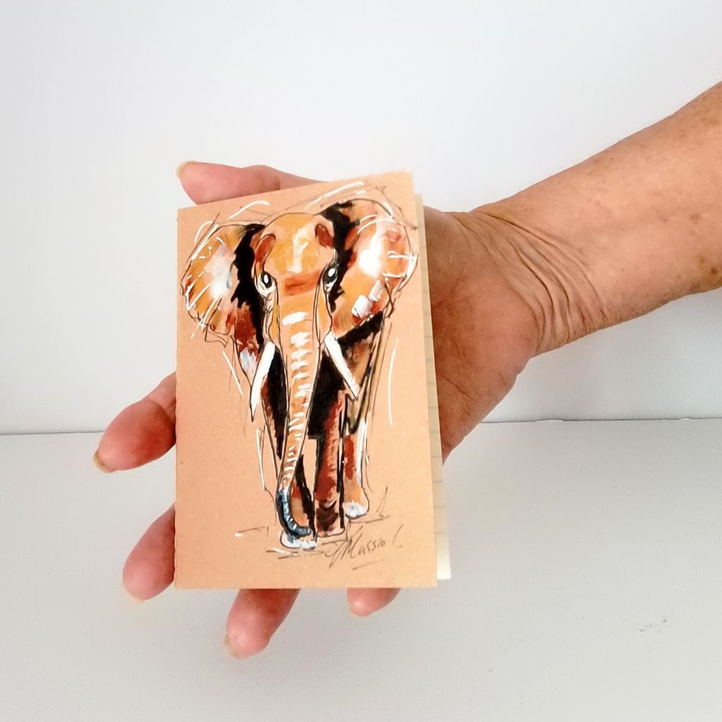 Safari Animal Handpainted Pocket Notebooks