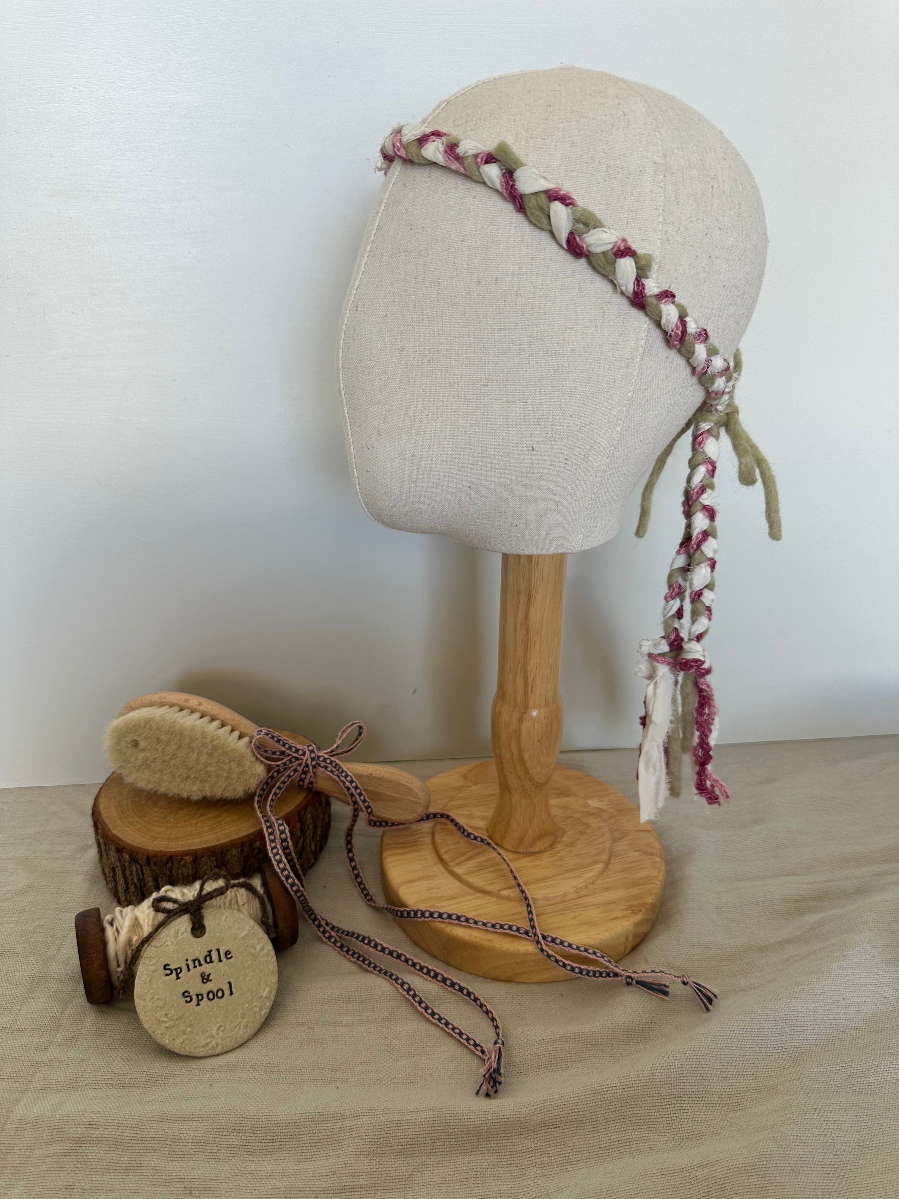 Plaited Headbands & Handwoven Ribbon Combos - Variety of Styles